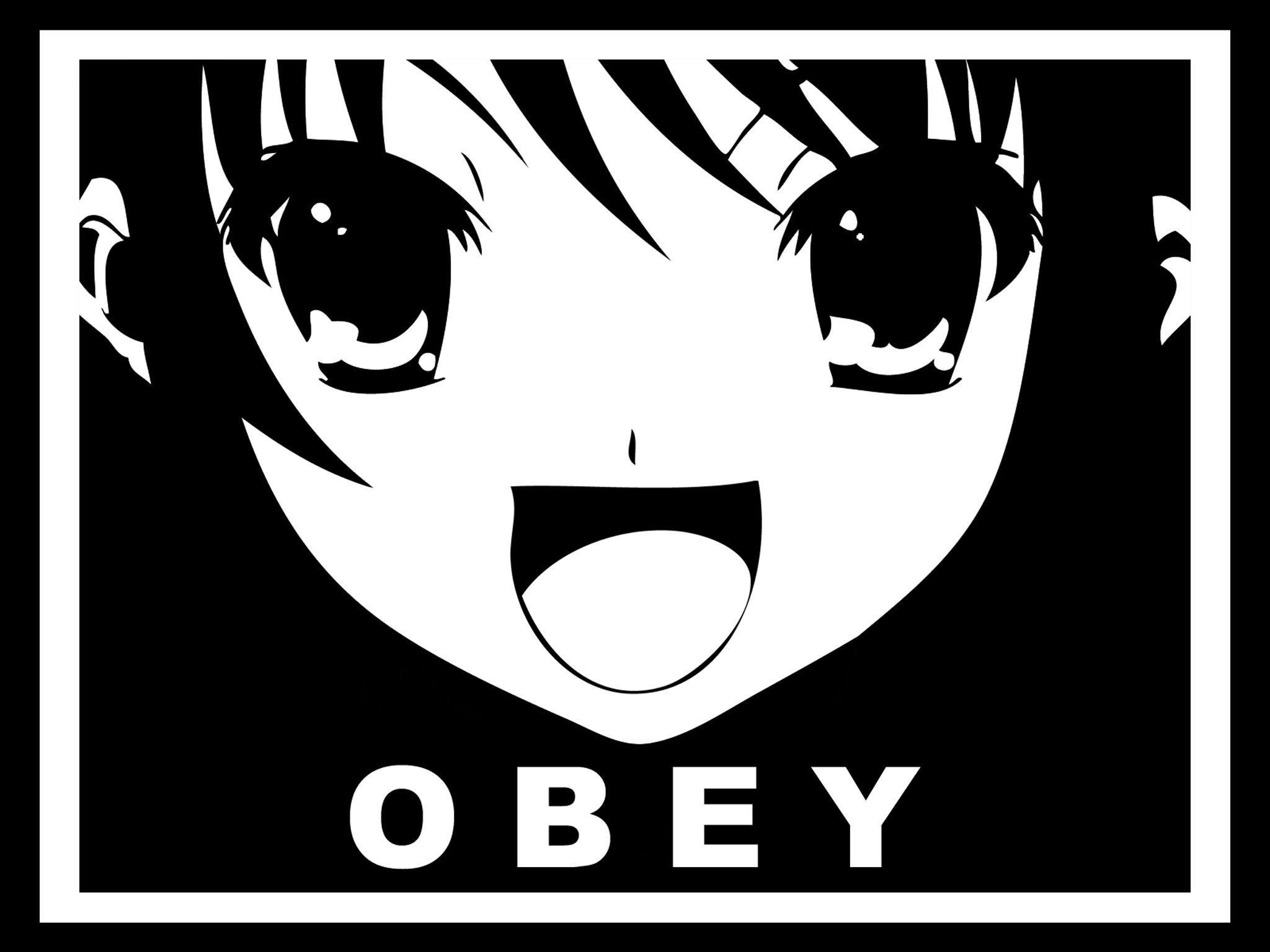 obey, Suzumiya Haruhi - desktop wallpaper