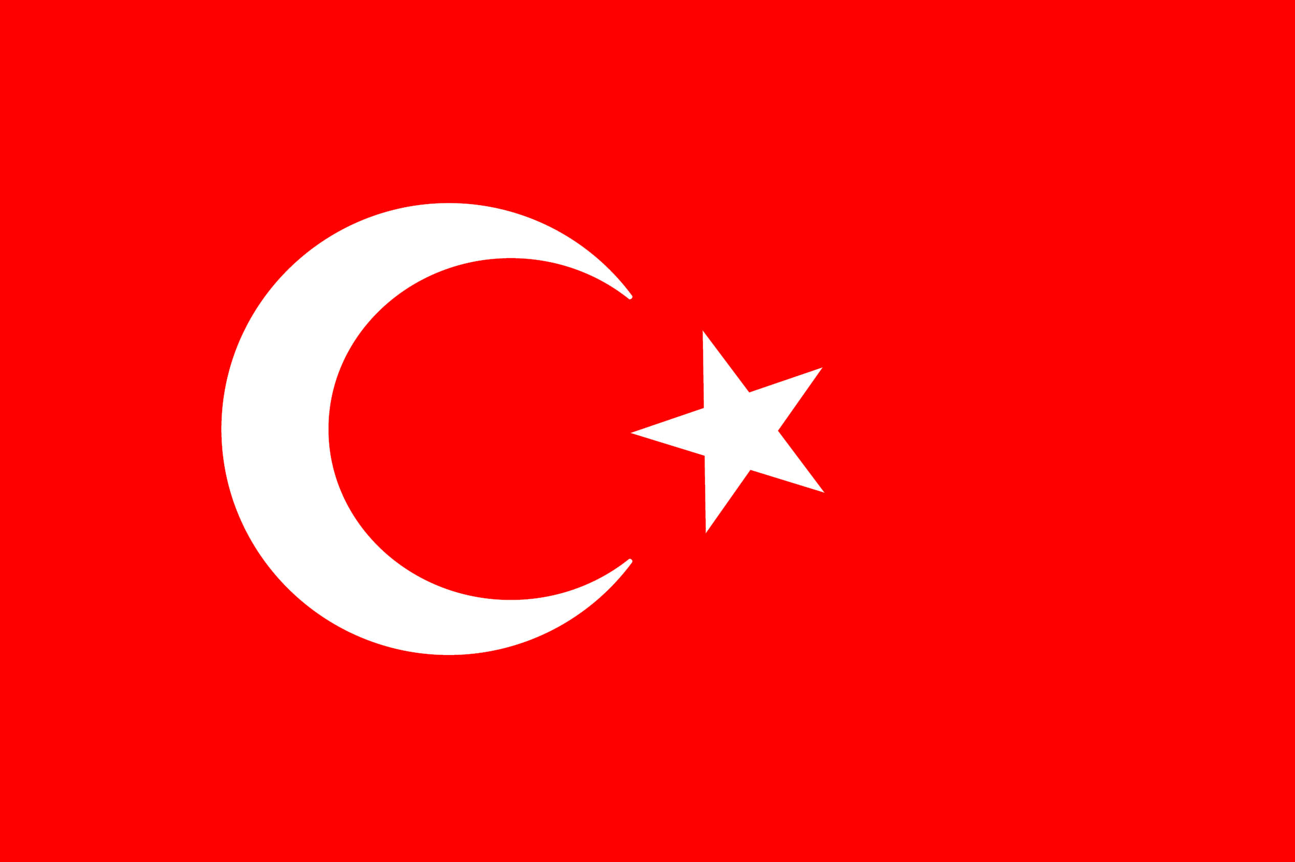 flags, Turkey, simple background, crescent - desktop wallpaper
