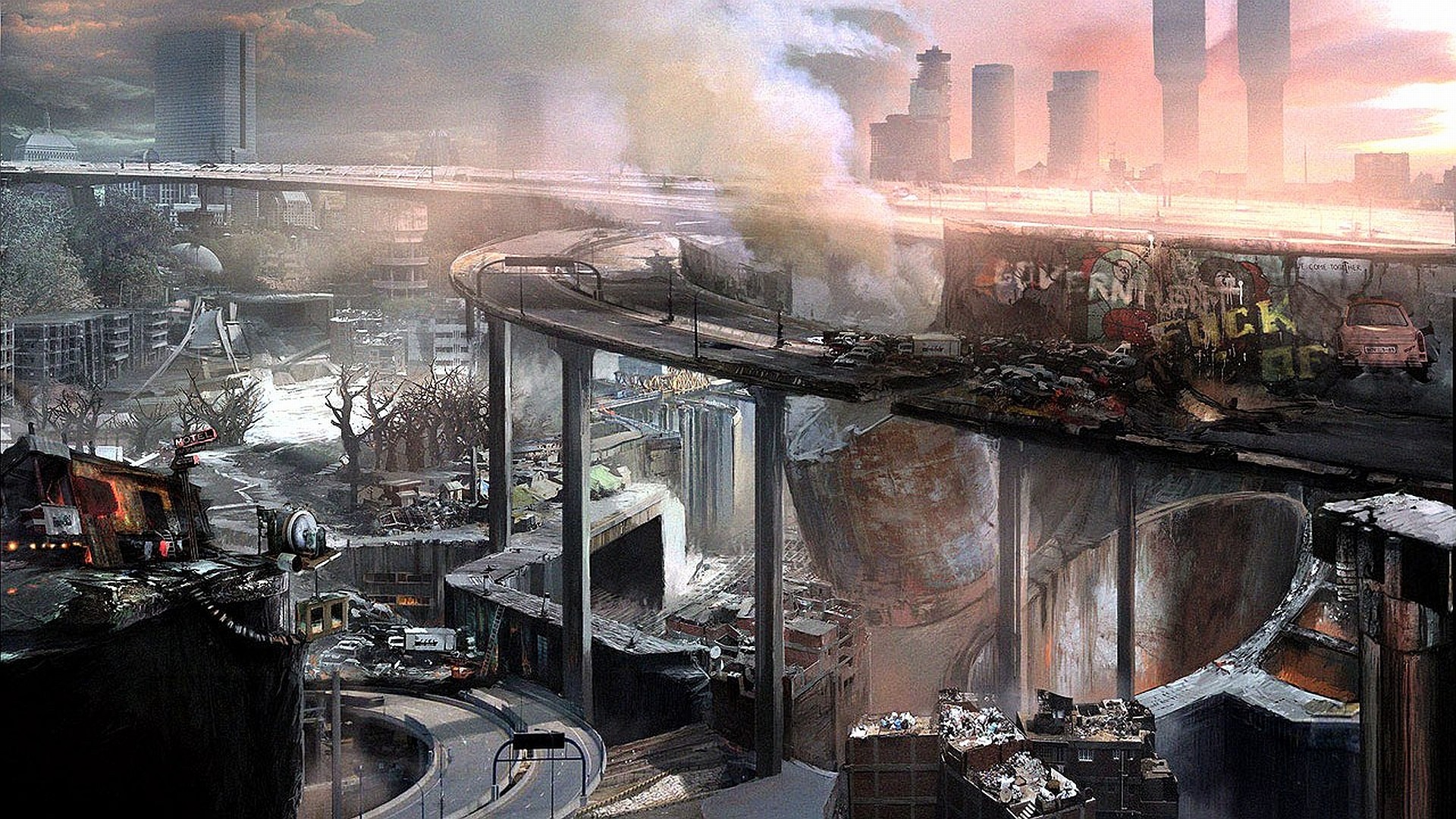 ruins, cityscapes, destruction, science fiction, post apocalyptic - desktop wallpaper