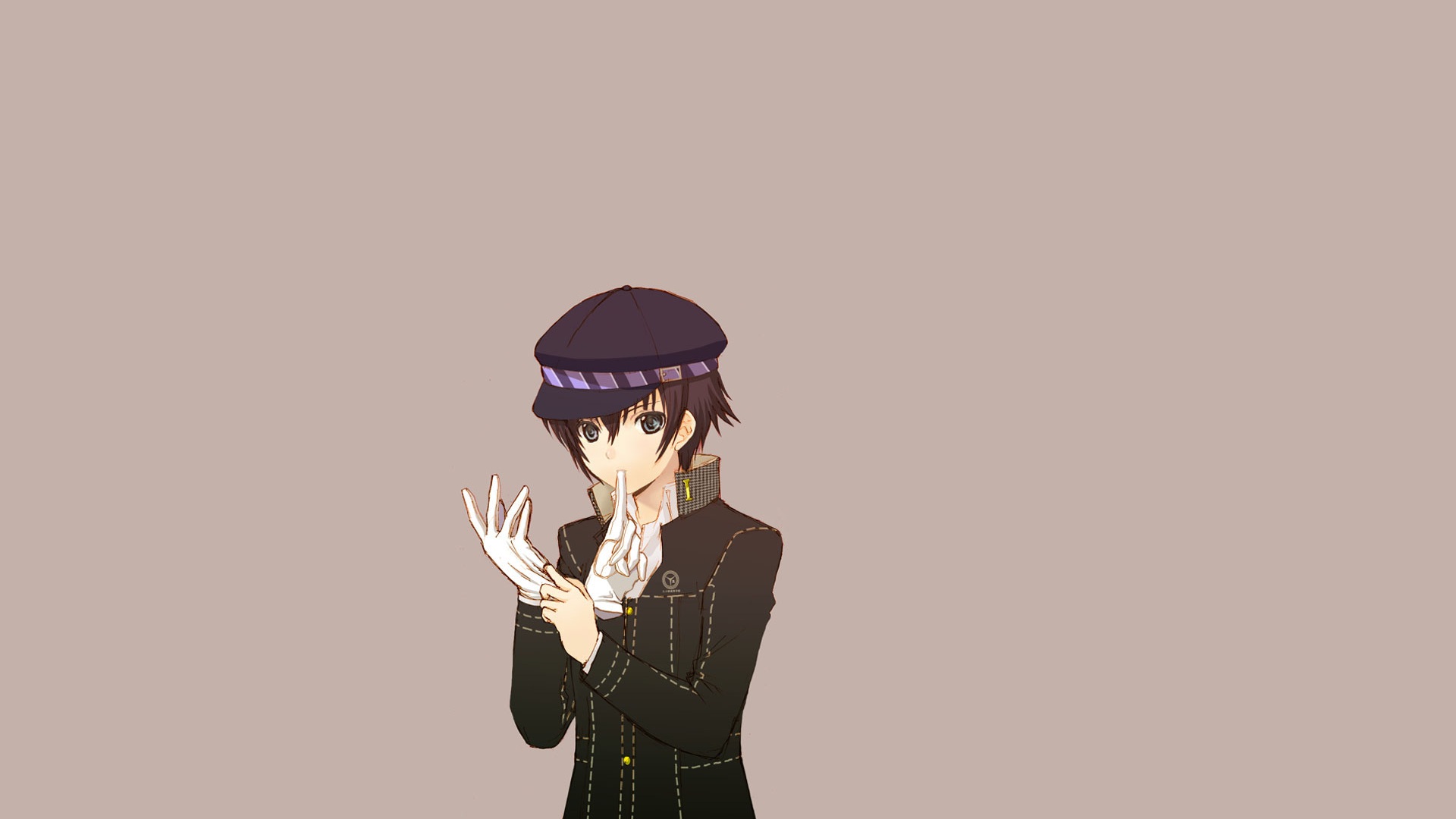 Persona series, Persona 4, simple background, Shirogane Naoto - desktop wallpaper