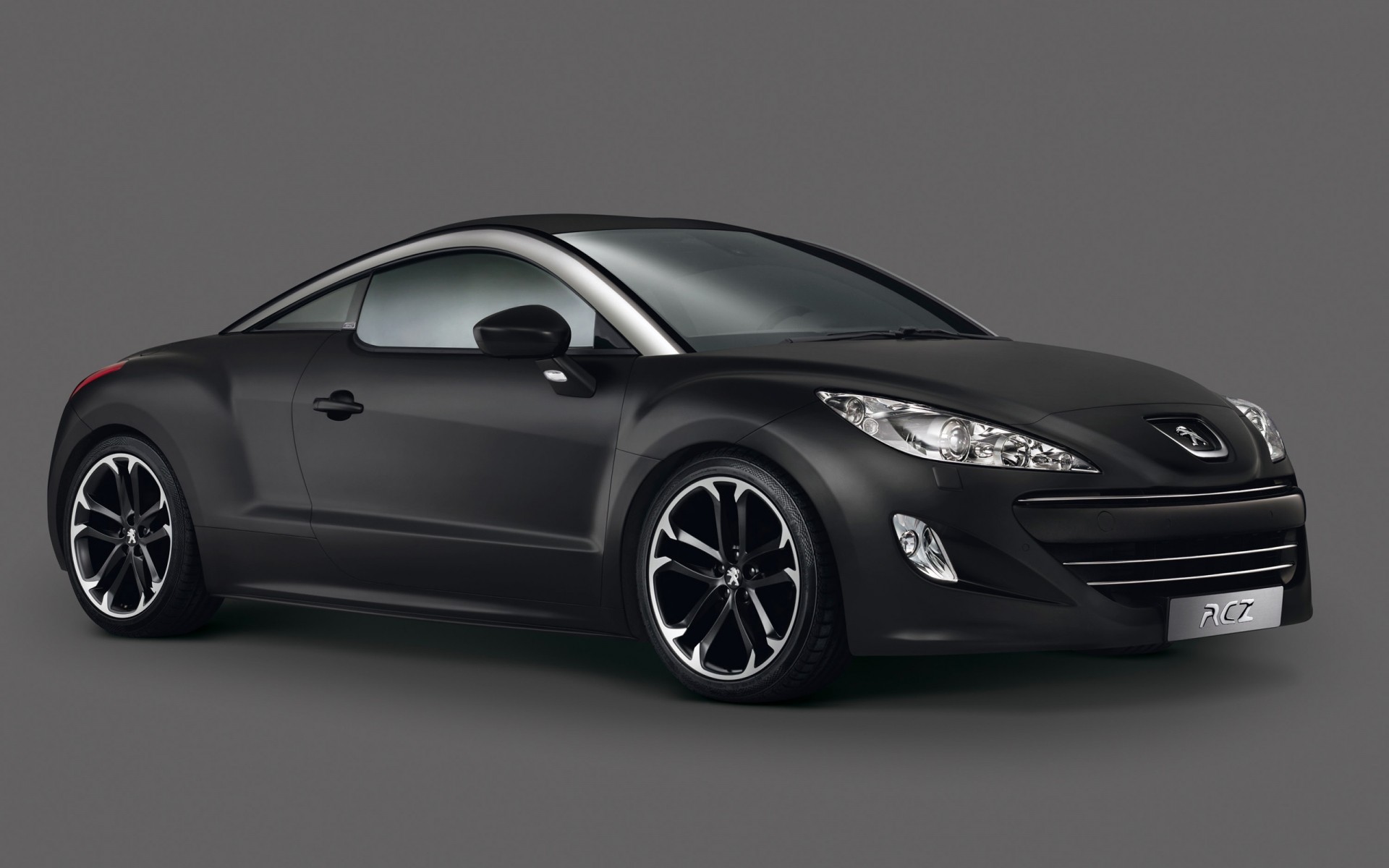 black, cars, vehicles, simple background, Peugeot RCZ - desktop wallpaper