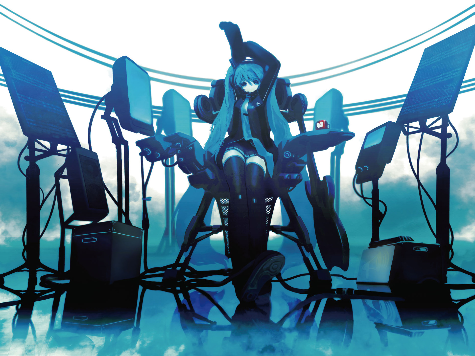 Vocaloid, Hatsune Miku, Huke - desktop wallpaper