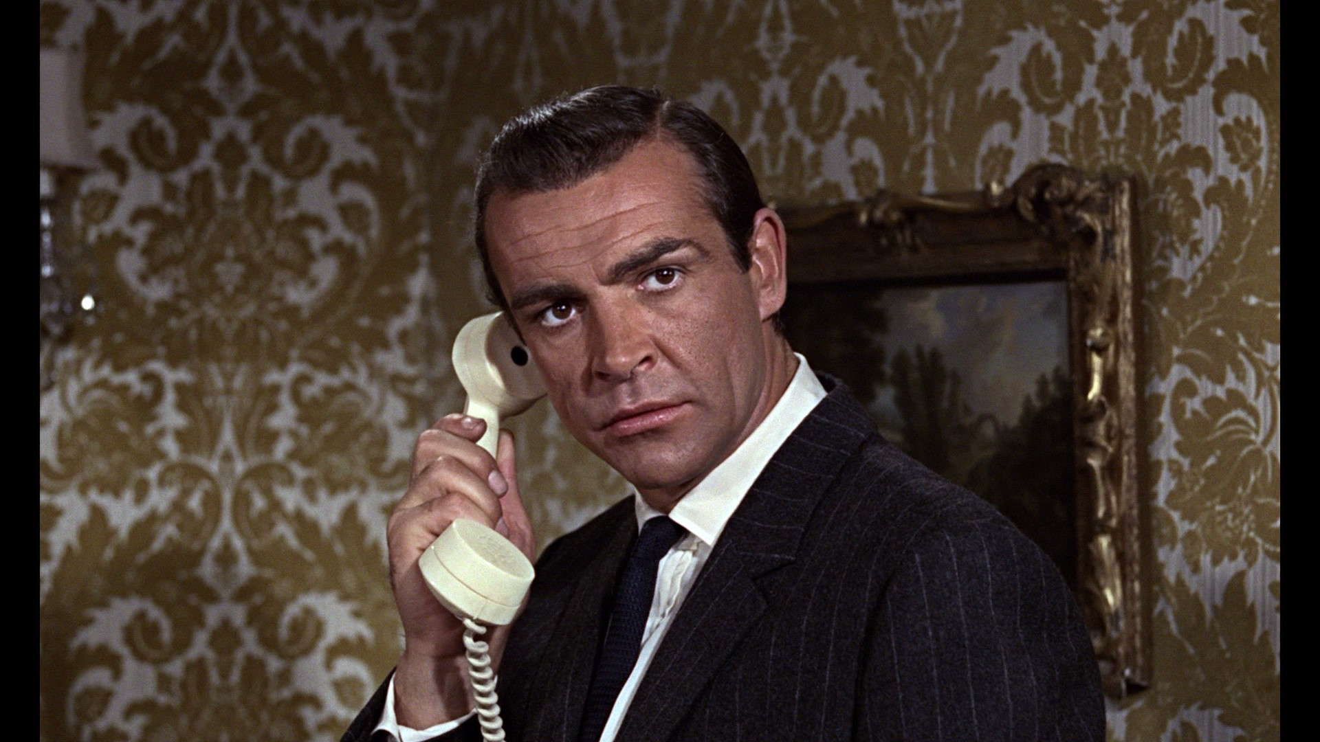 men, James Bond, Sean Connery, From Russia with Love, phones - desktop wallpaper