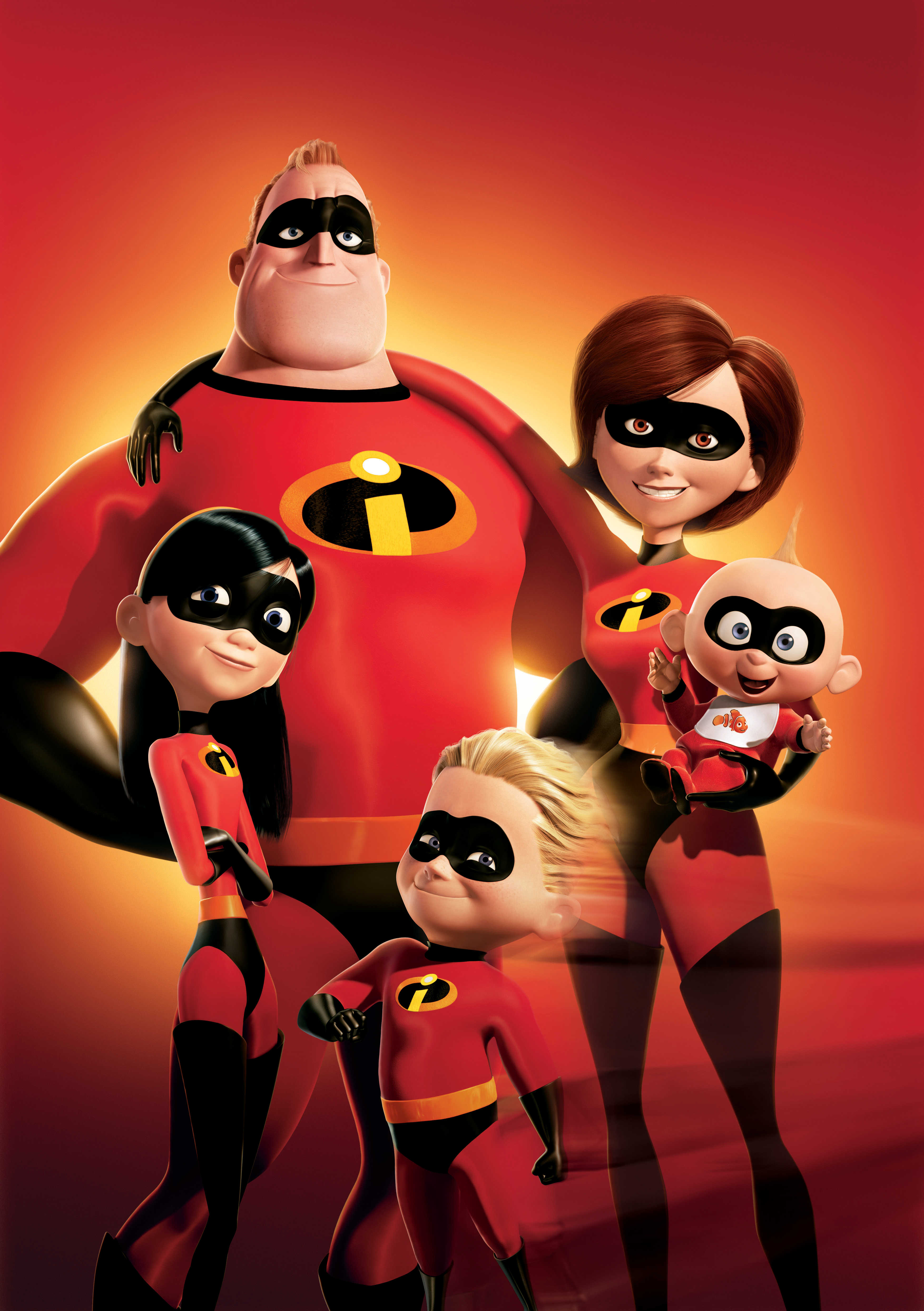 Pixar, The Incredibles, domino mask, Elastigirl - desktop wallpaper