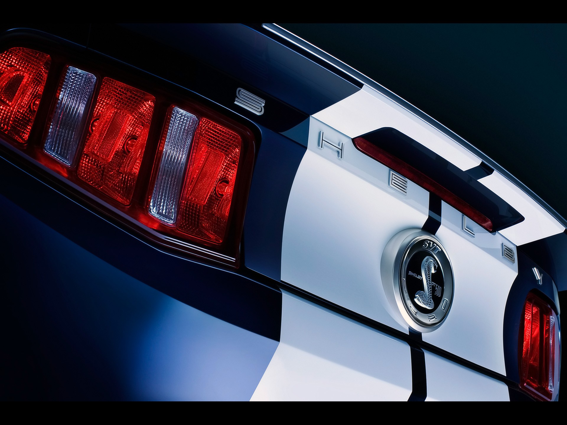 close-up, muscle cars, Ford Shelby, low-angle shot, taillights, Ford Mustang Shelby GT500 - desktop wallpaper