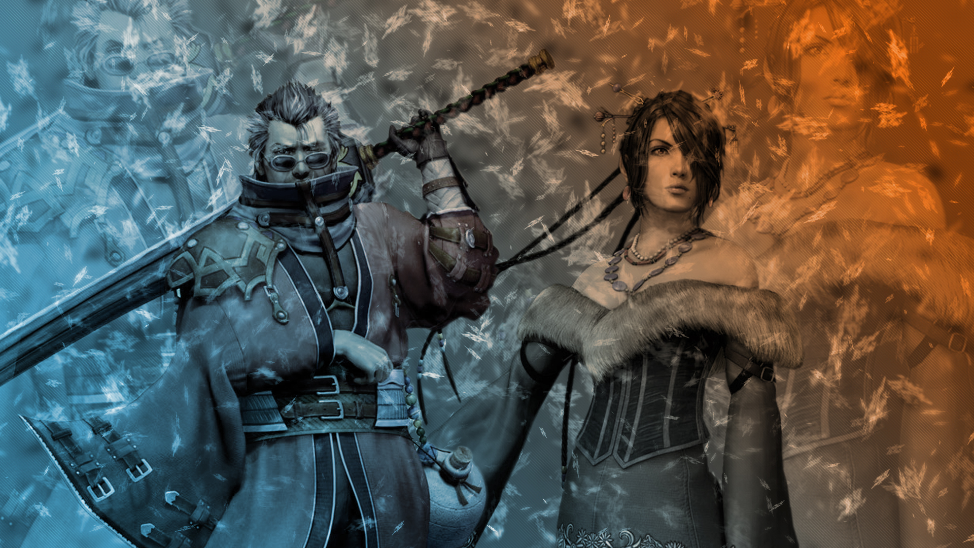 Auron, Final Fantasy X, Lulu (Final Fantasy) - desktop wallpaper