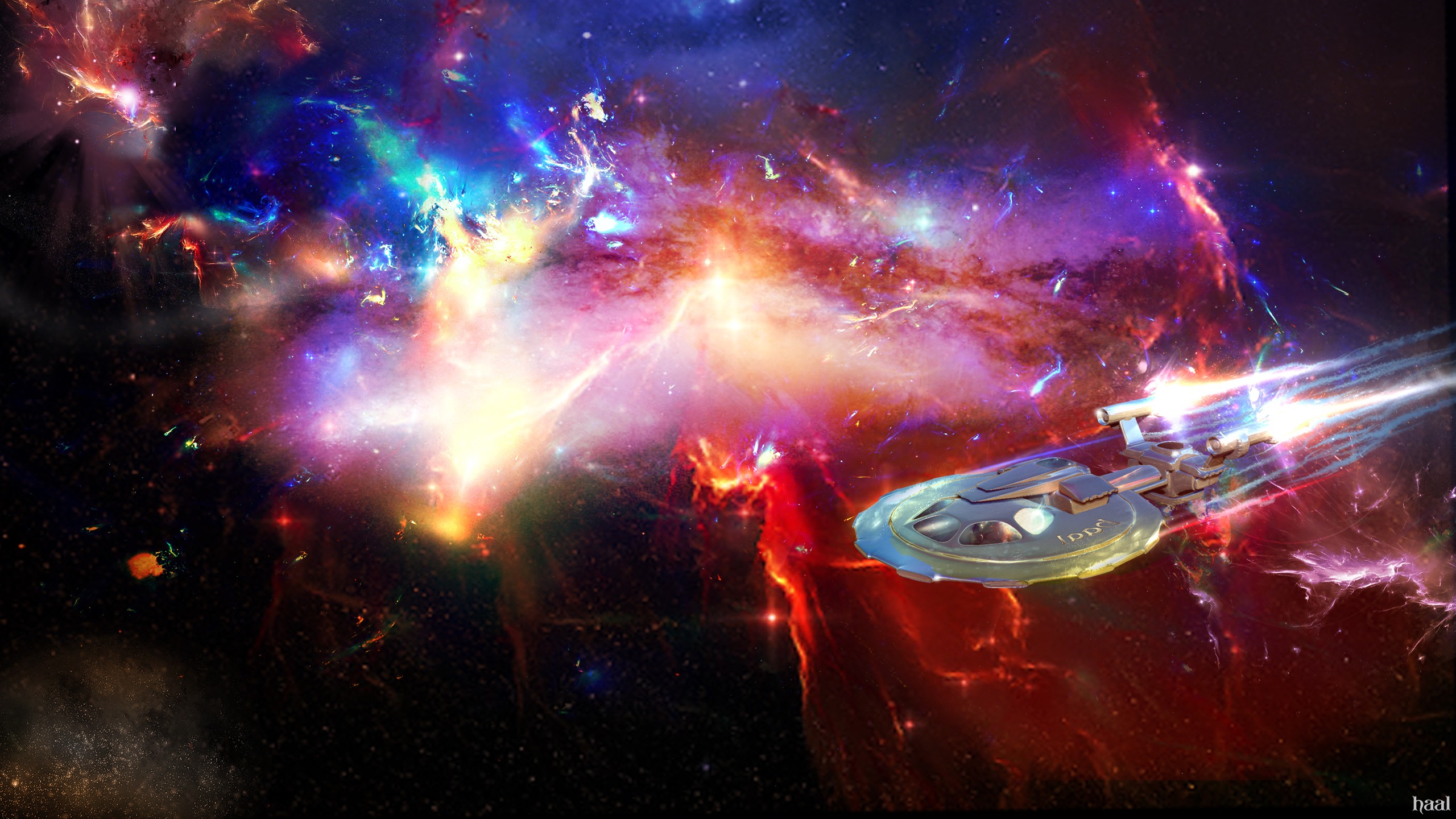 outer space, Space Shuttle, nebulae, spaceships, vehicles - desktop wallpaper
