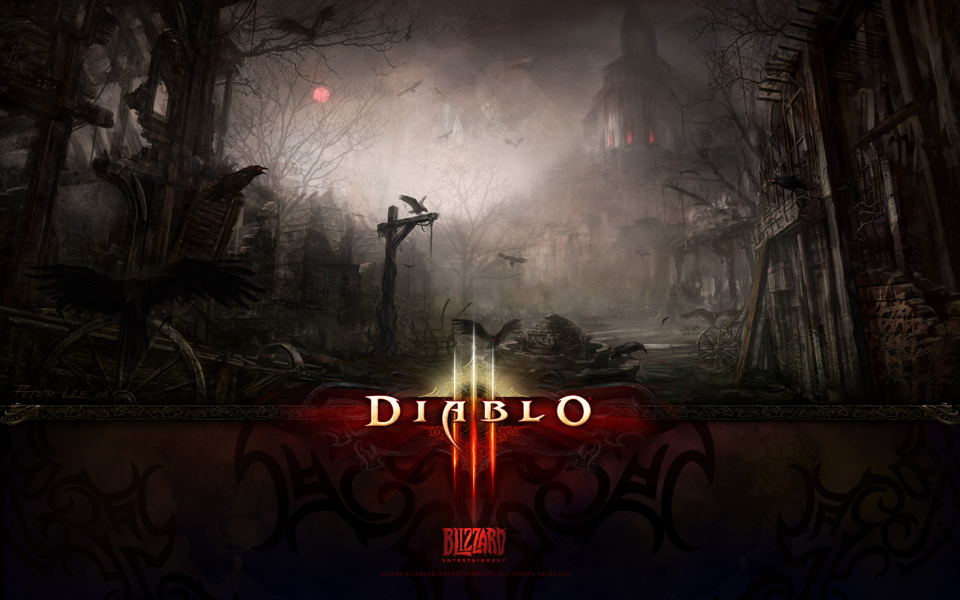 video games, Diablo, logo design - desktop wallpaper
