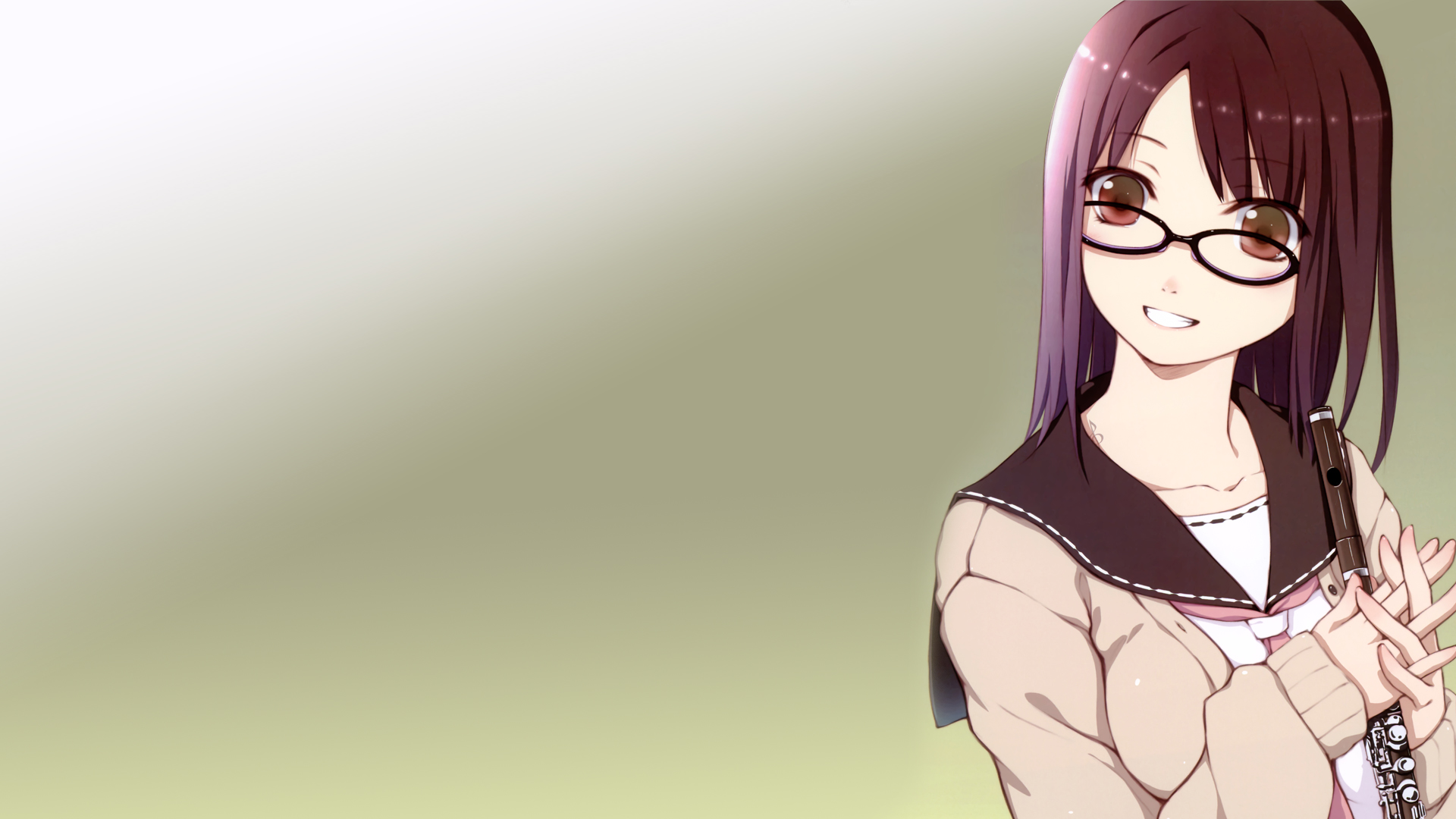 school uniforms, schoolgirls, tie, glasses, meganekko, anime girls - desktop wallpaper