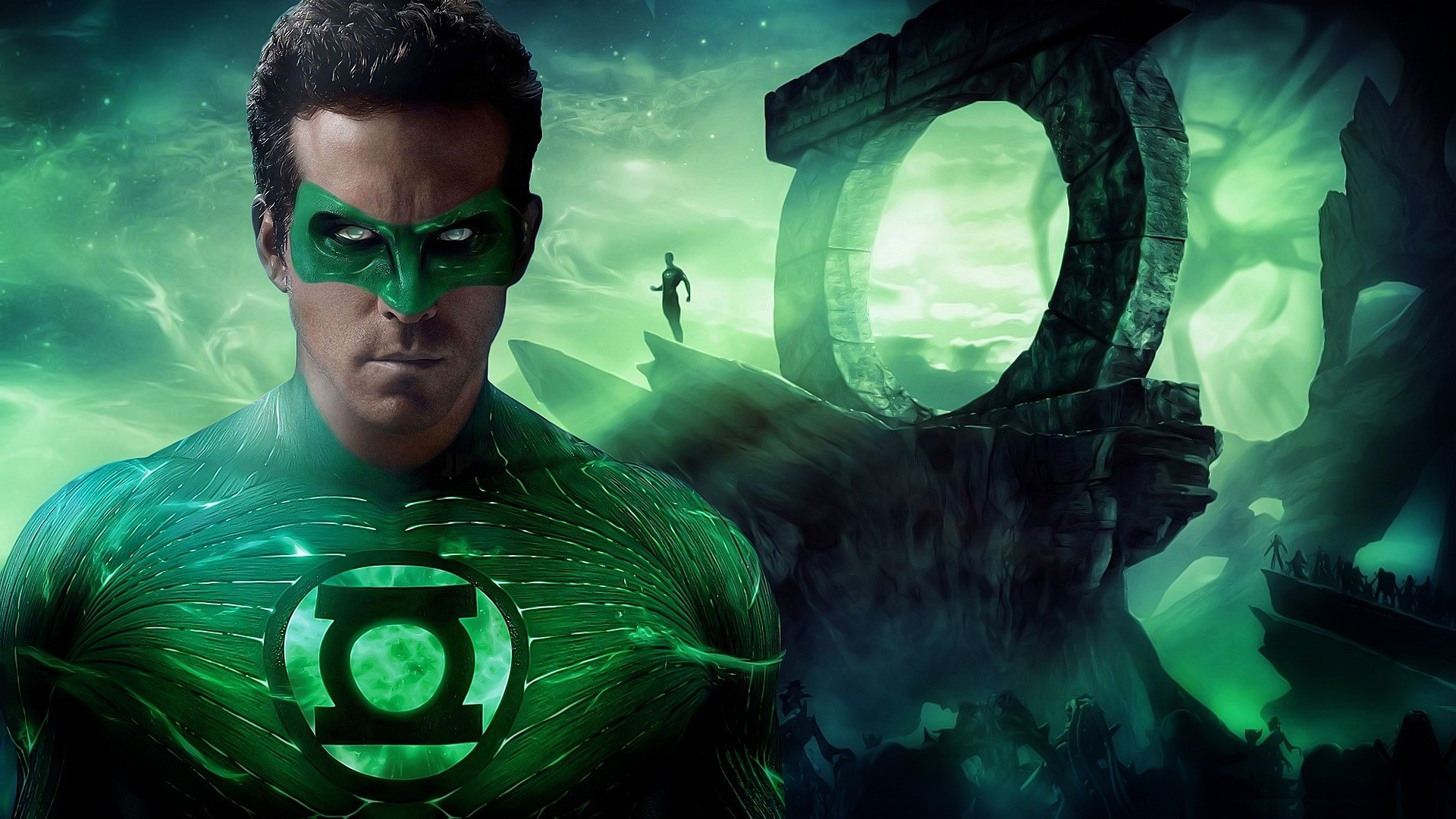 Green Lantern, abstract, movies, Ryan Reynolds - desktop wallpaper