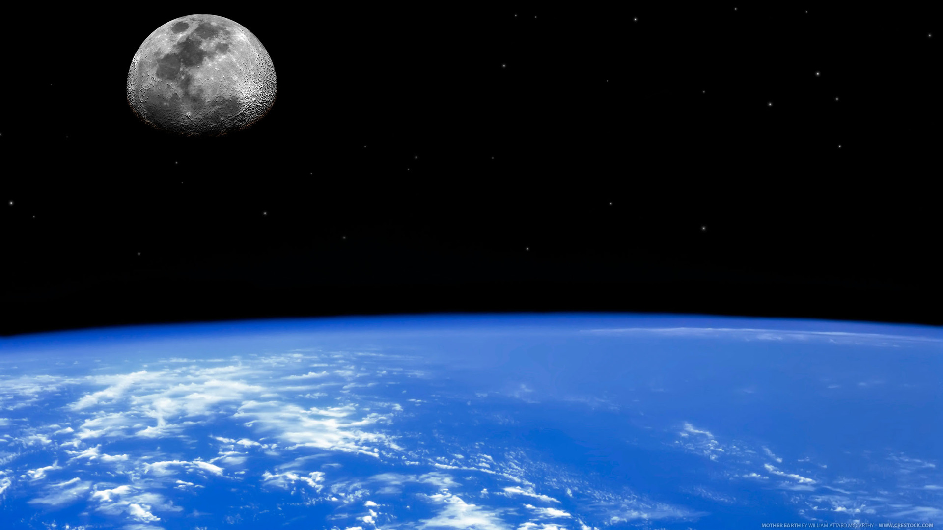 outer space, Moon - desktop wallpaper