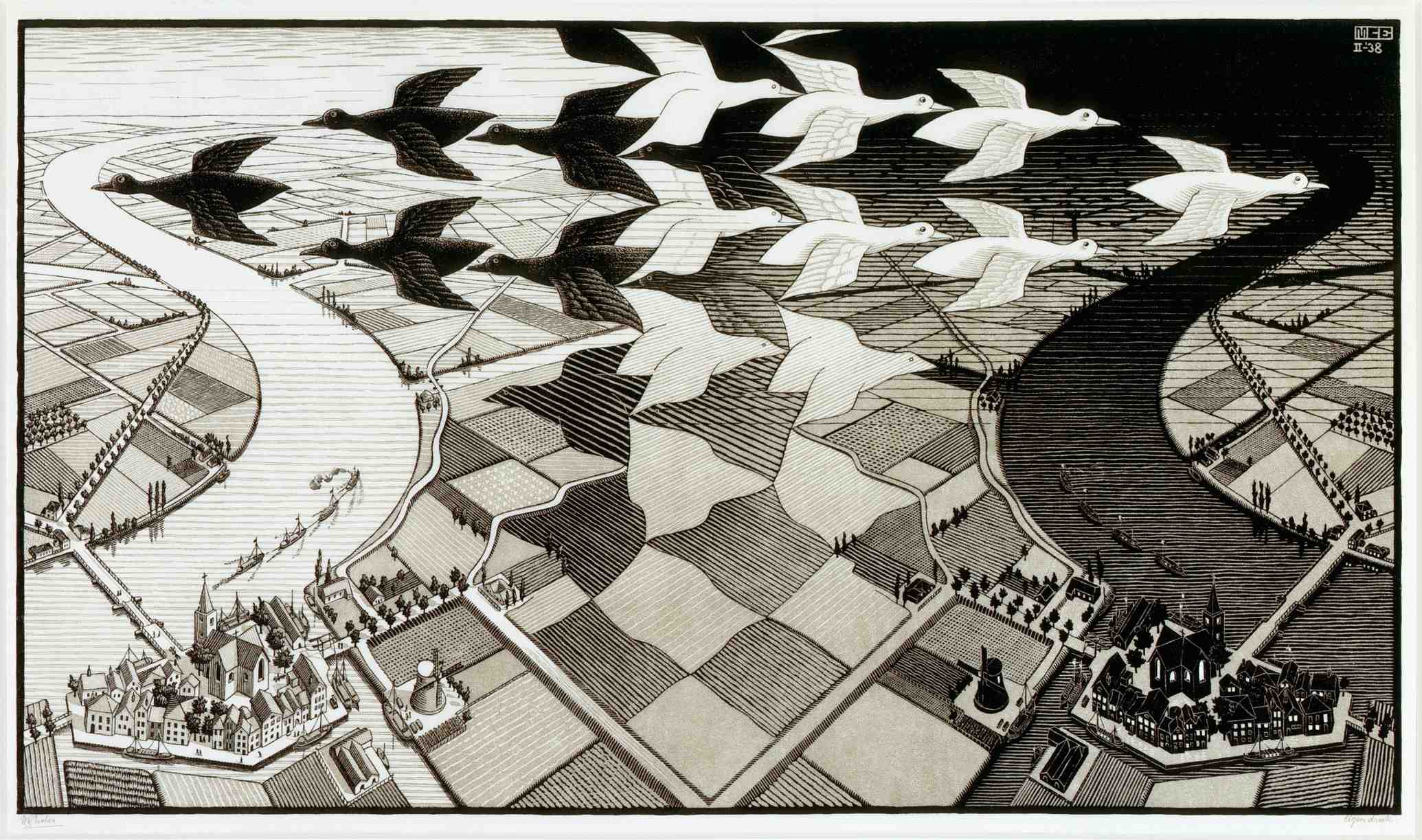 MC Escher - desktop wallpaper
