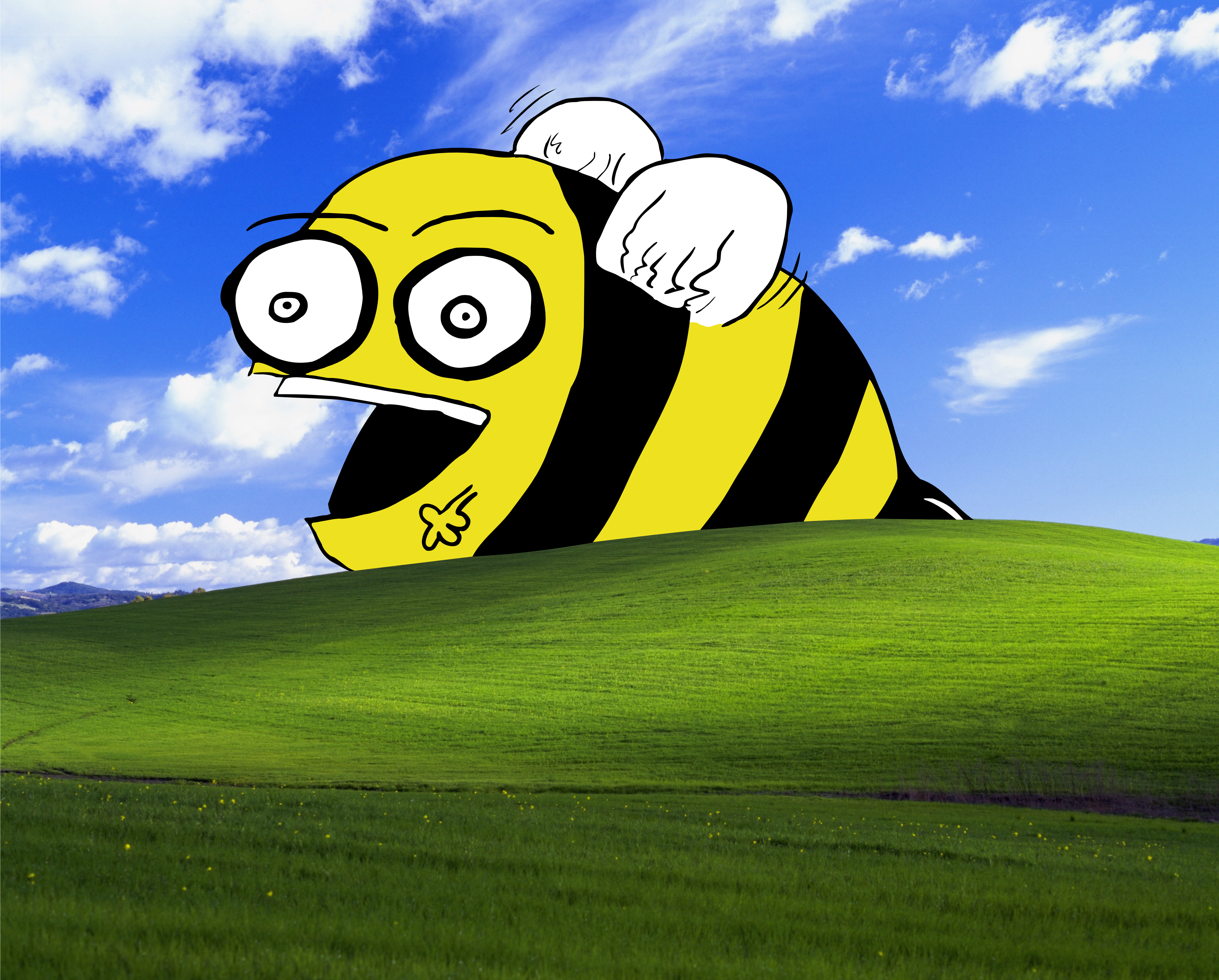 bees - desktop wallpaper
