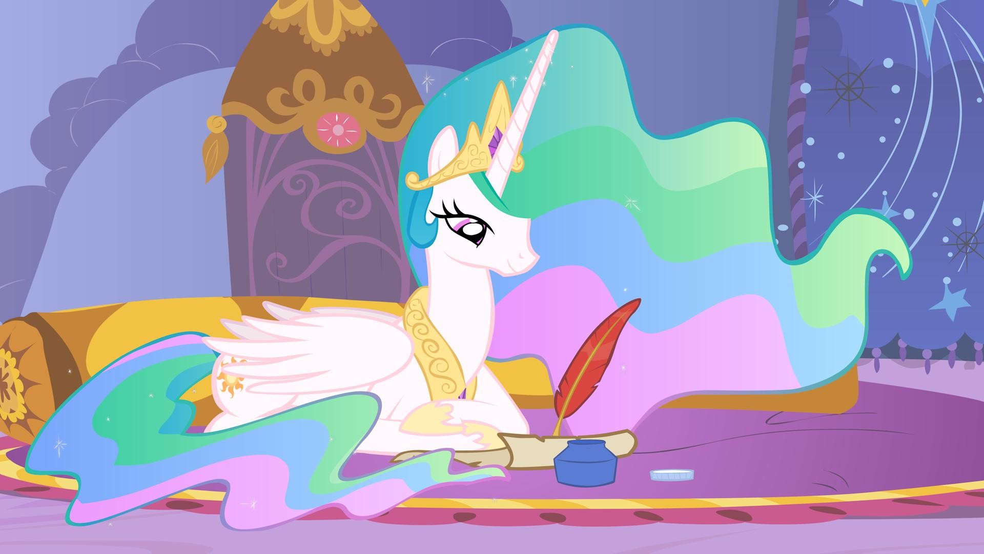 unicorns, My Little Pony, Princess Celestia - desktop wallpaper