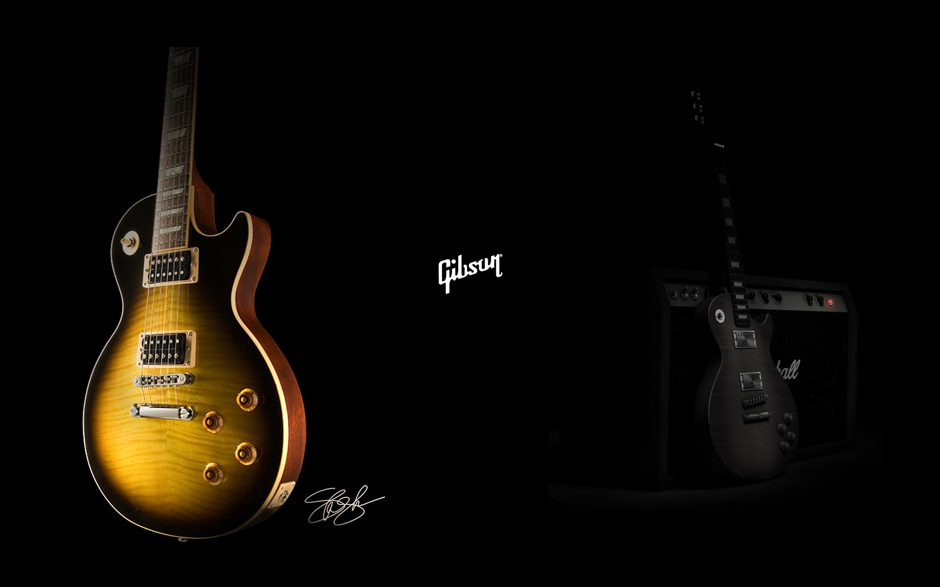 Gibson, guitars - desktop wallpaper