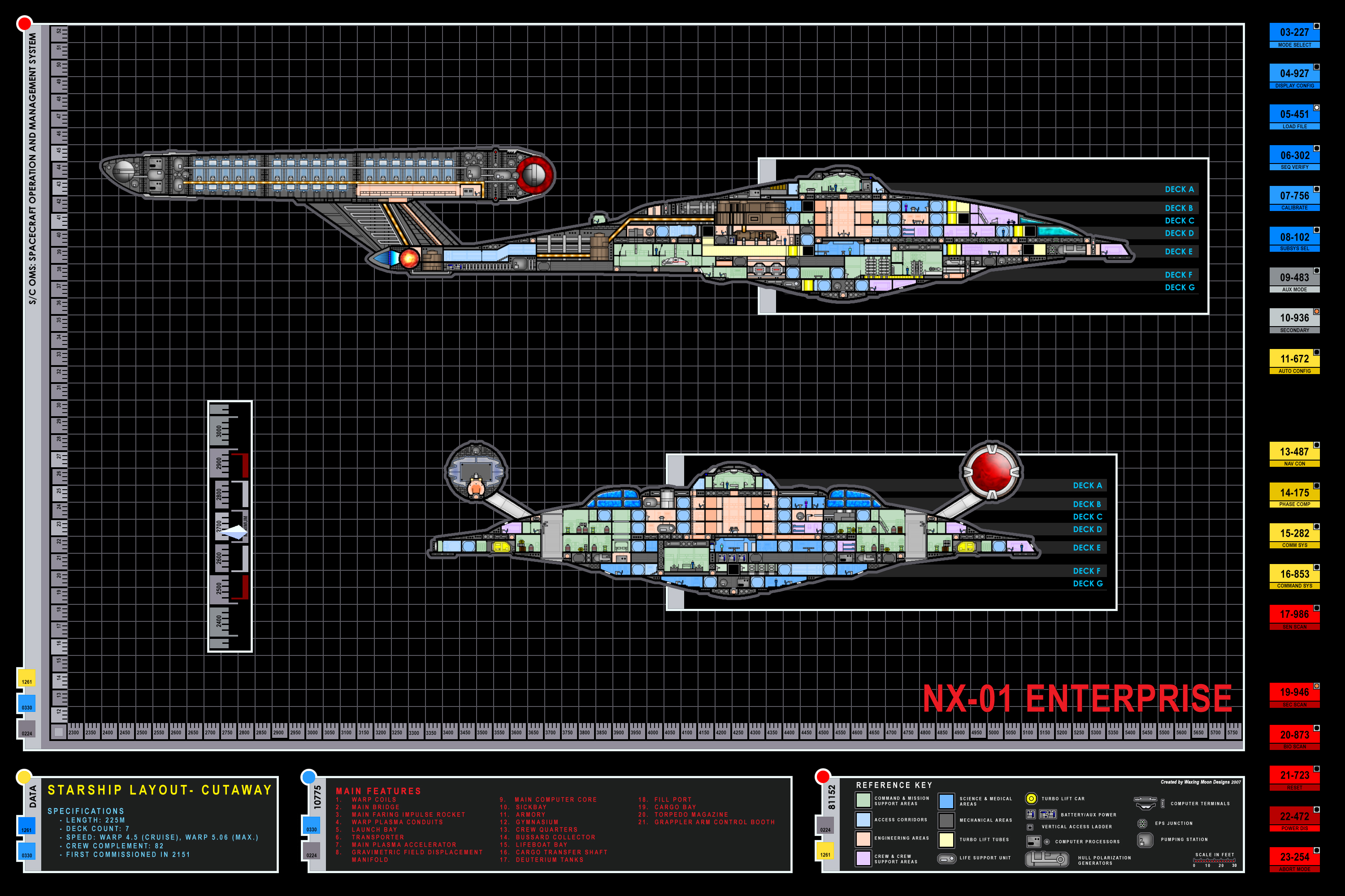 Star Trek, schematic, Star Trek The Next Generation, Star Trek schematics, enterprise nx-01 - desktop wallpaper