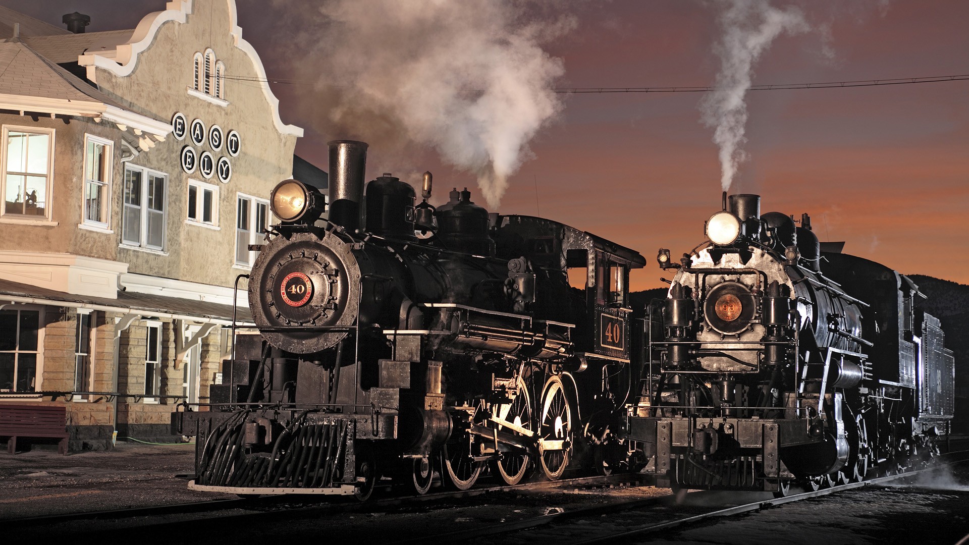 steam, trains, Nevada, museum, locomotives - desktop wallpaper
