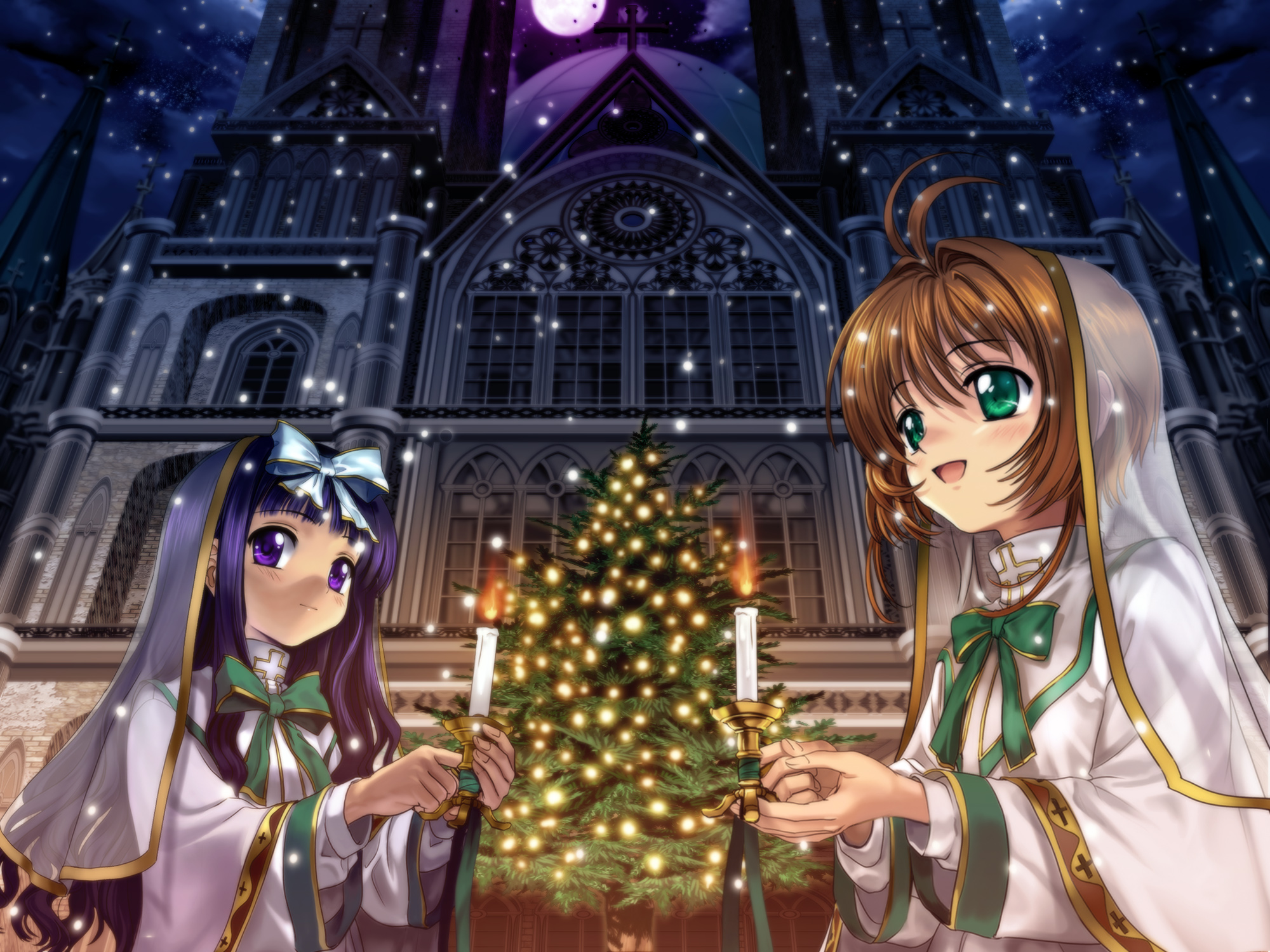 Christmas, Cardcaptor Sakura - desktop wallpaper