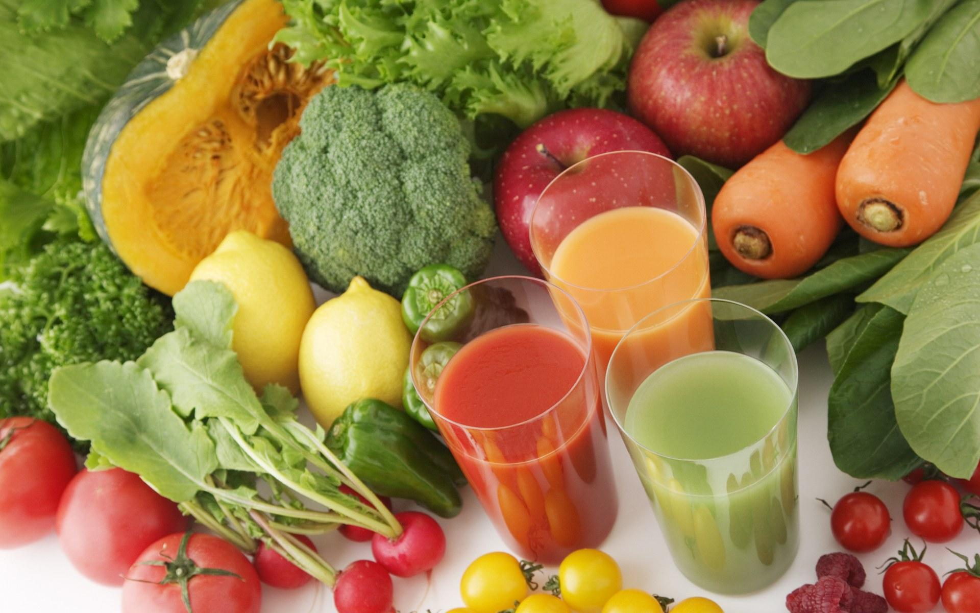 vegetables, glass, fruits, food, drinks - desktop wallpaper