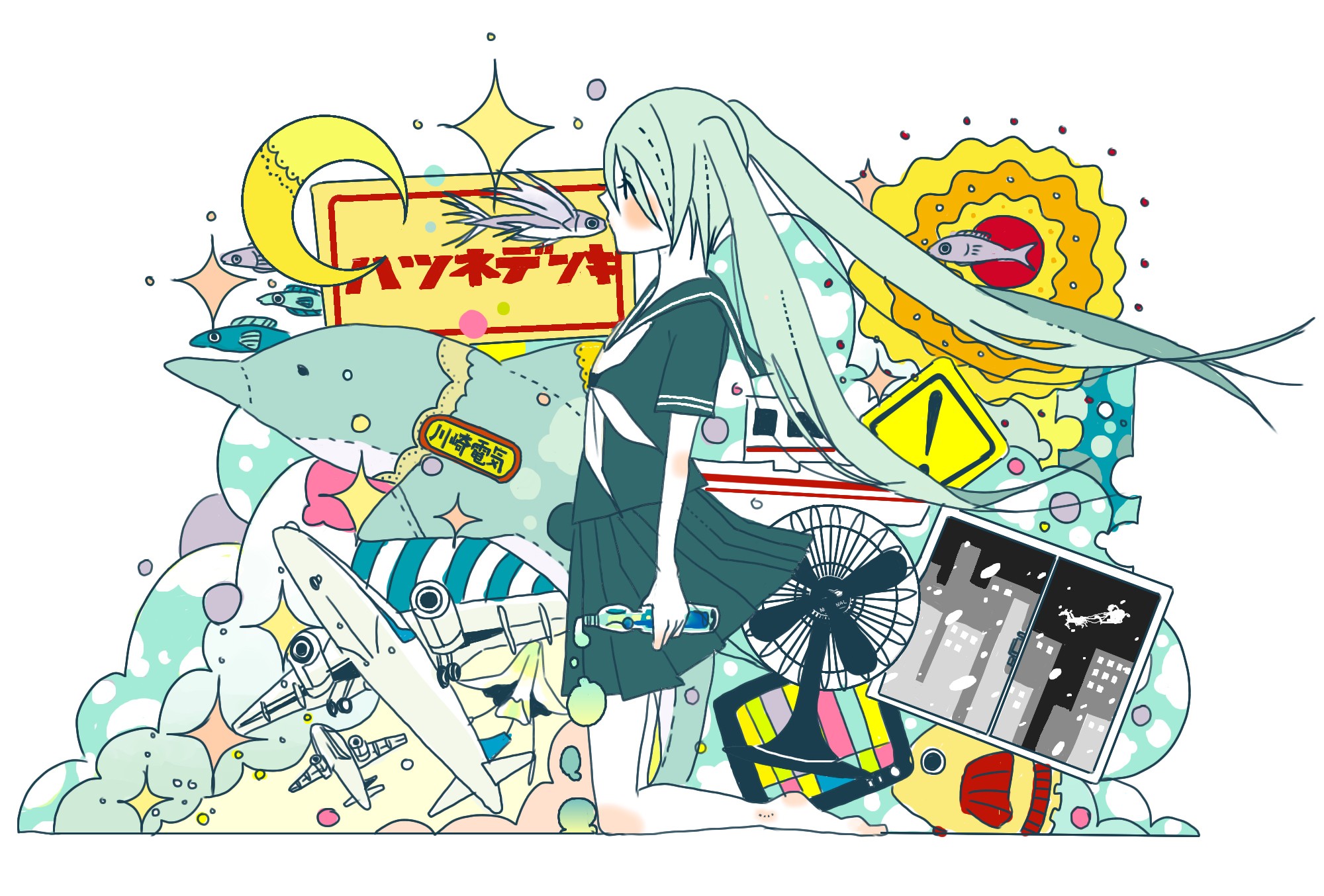Vocaloid, Hatsune Miku, school uniforms, seifuku - desktop wallpaper