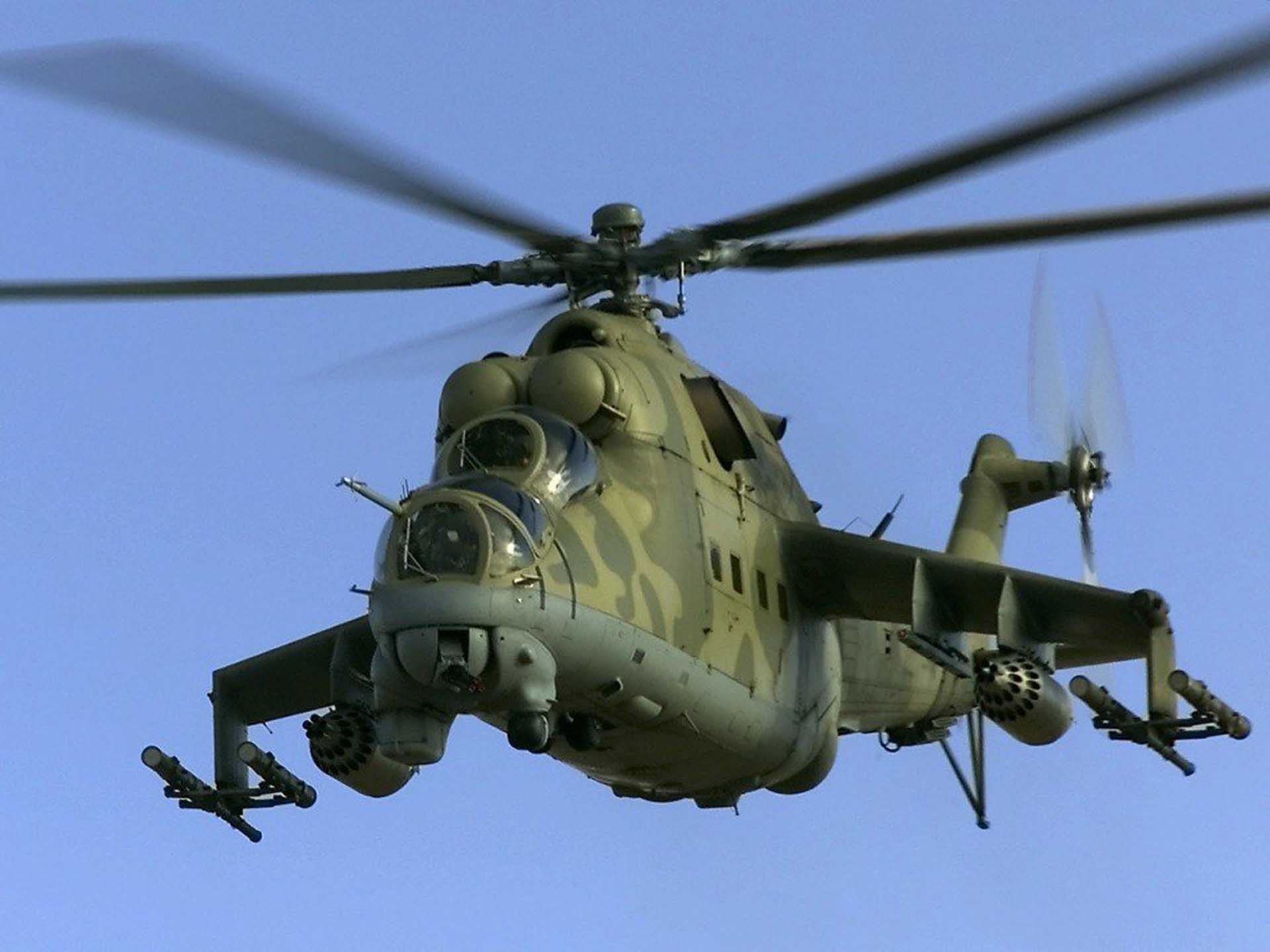 helicopters, vehicles, Mi-24 - desktop wallpaper