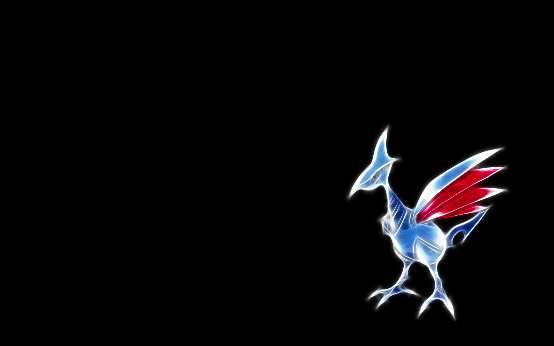 Pokemon, black background, Scarmory - desktop wallpaper