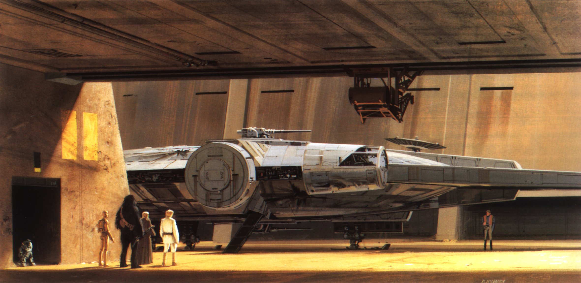 Star Wars, Han Solo, Millennium Falcon - desktop wallpaper