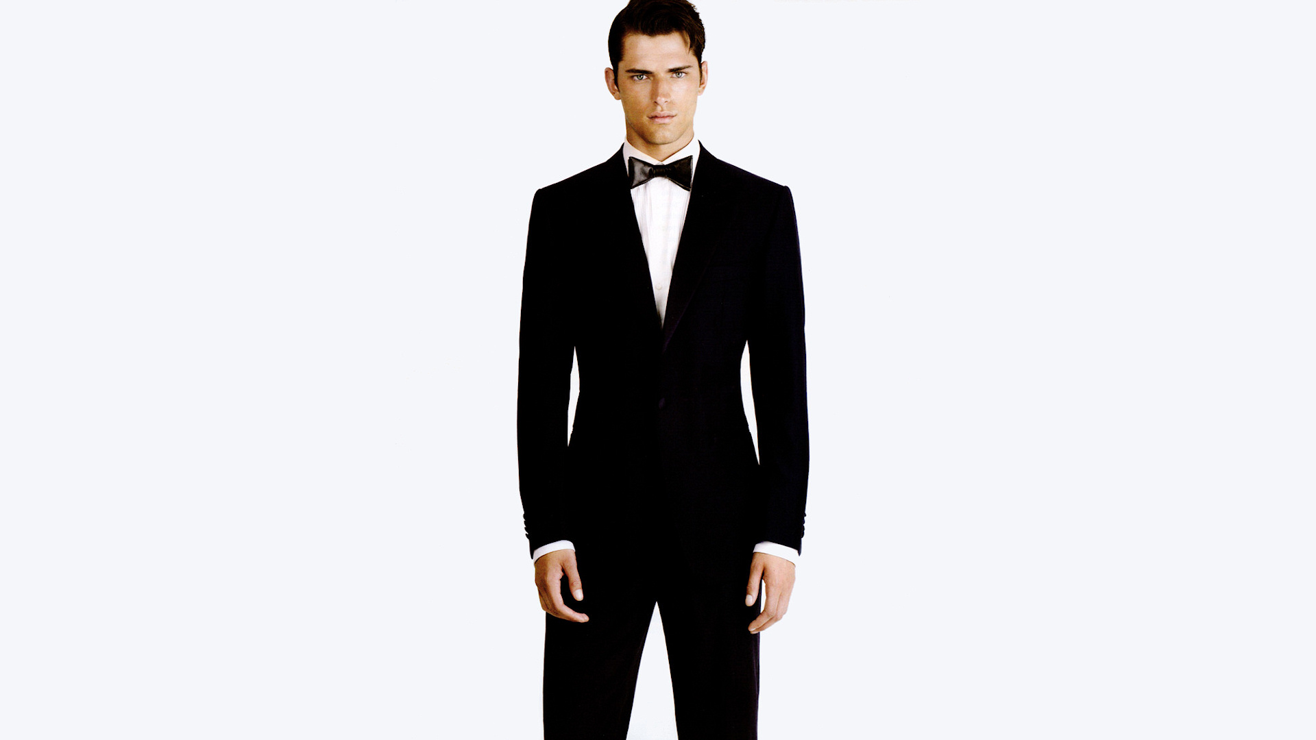 suit, models, fashion, men, bowtie, white background, tuxedo, male models - desktop wallpaper