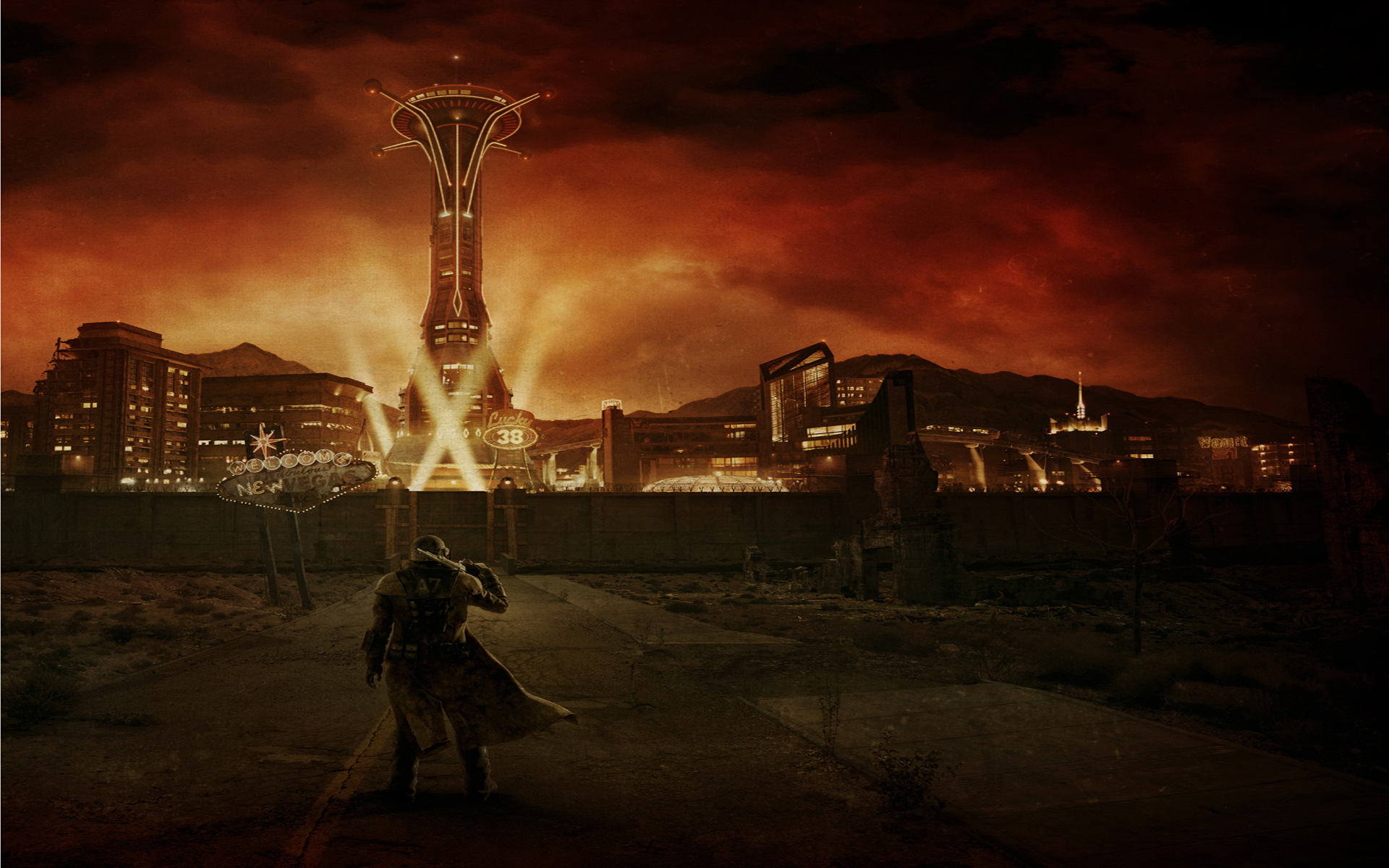Fallout: New Vegas, NCR Veteran Ranger - desktop wallpaper