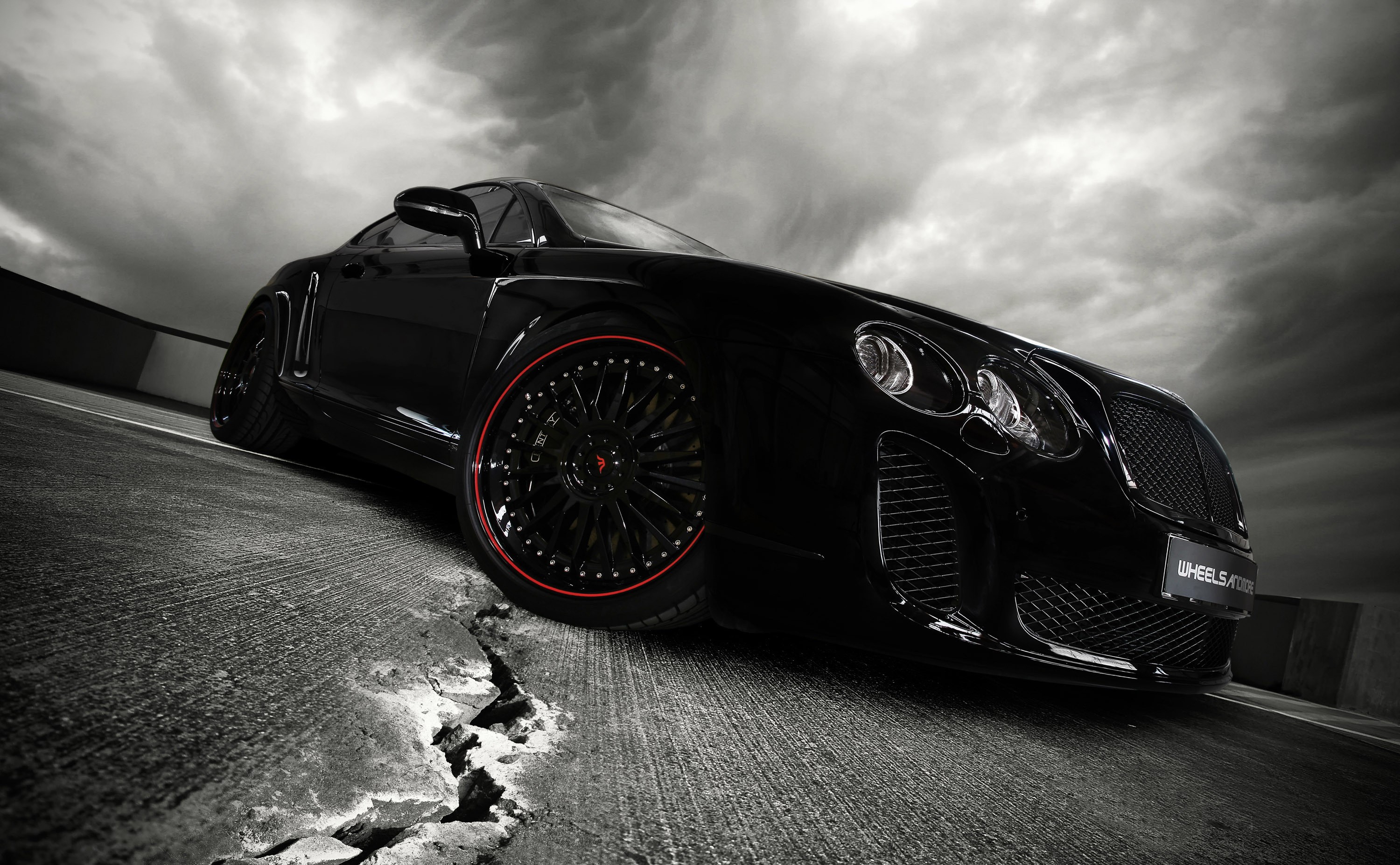 black, cars, vehicles, tuning, Bentley Continental, black cars, Wheelsandmore, Bentley Continental Ultrasports 702 - desktop wallpaper