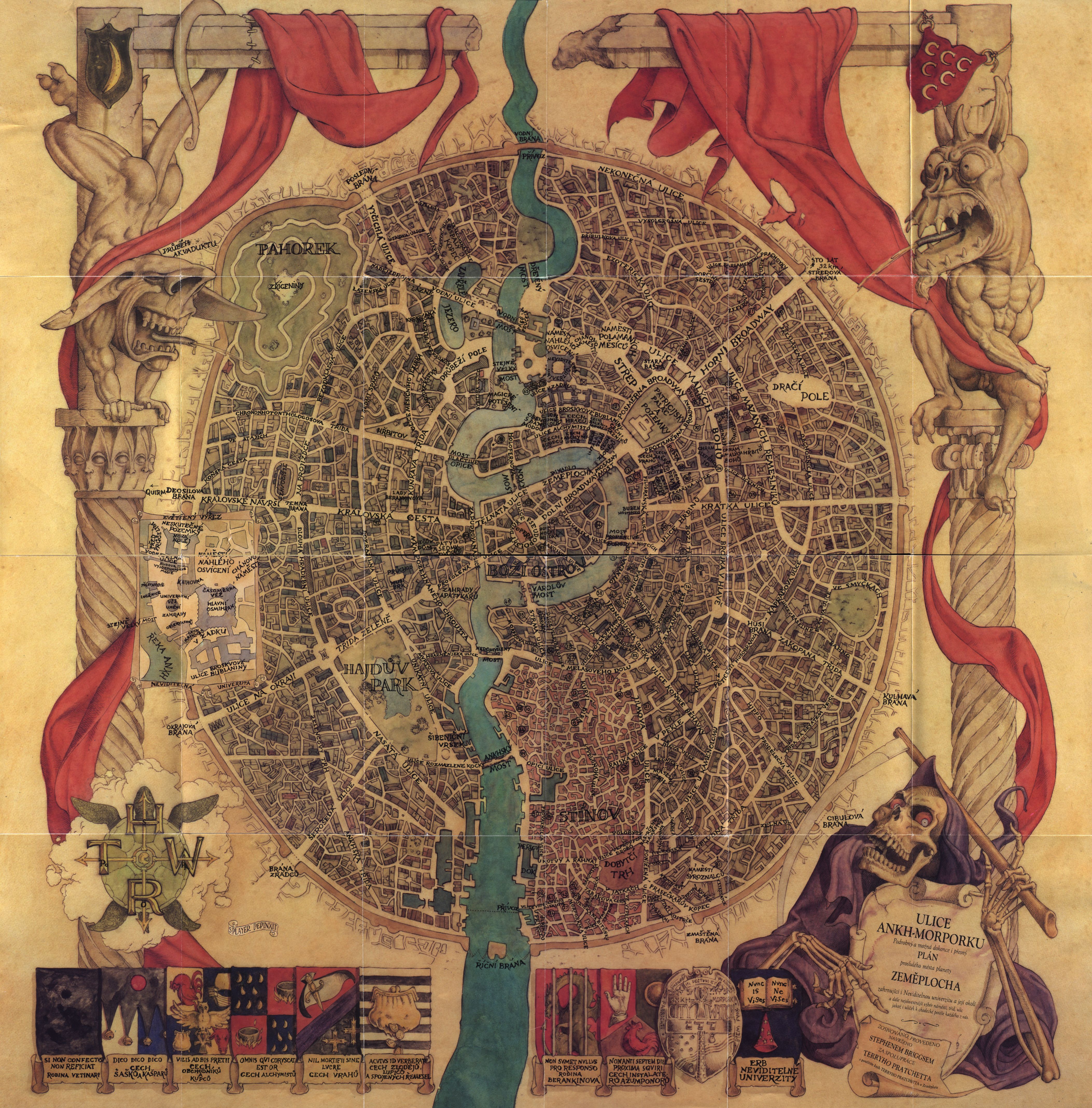 Discworld, maps - desktop wallpaper
