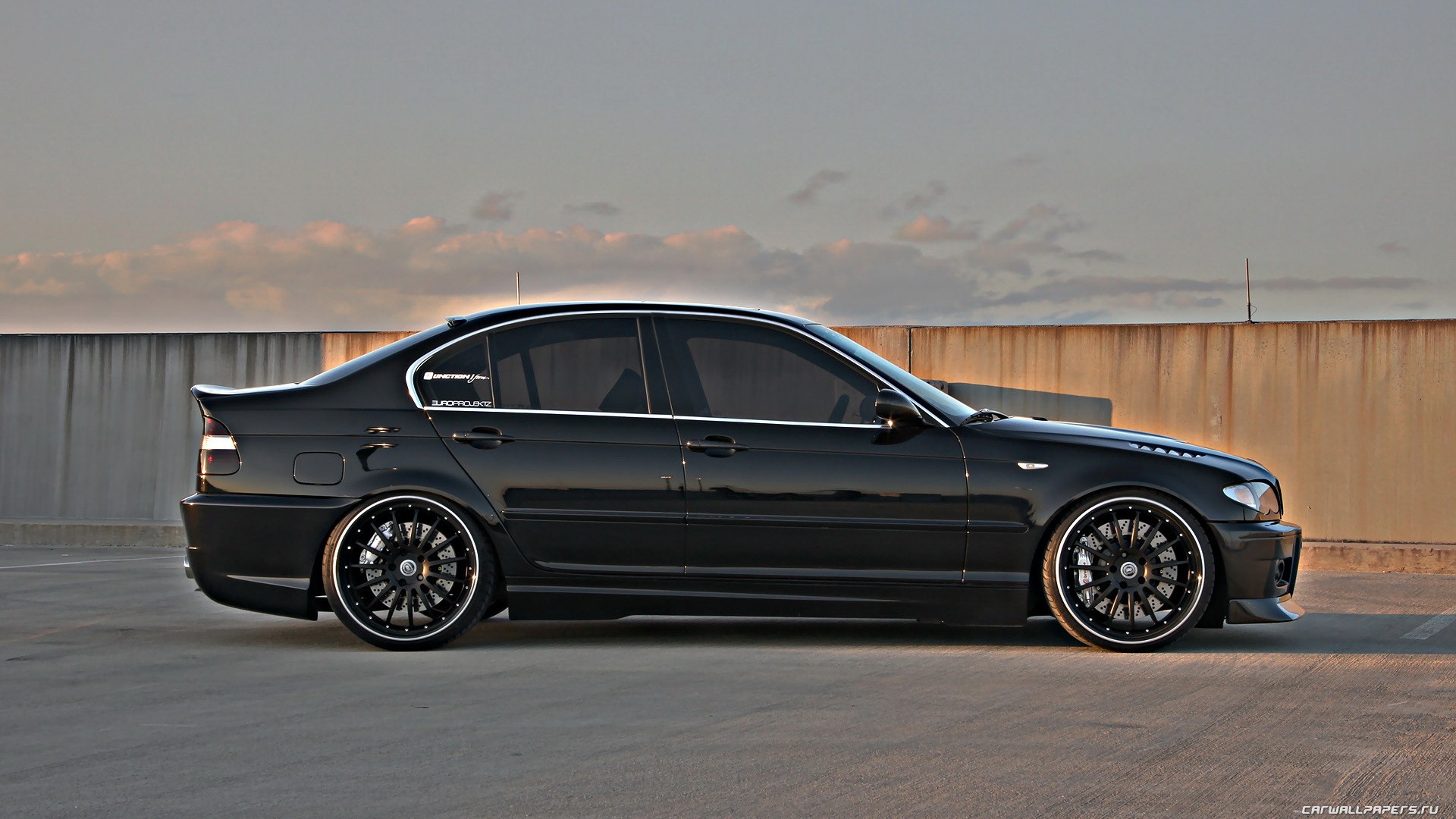 BMW, black, cars, BMW E46, black cars - desktop wallpaper
