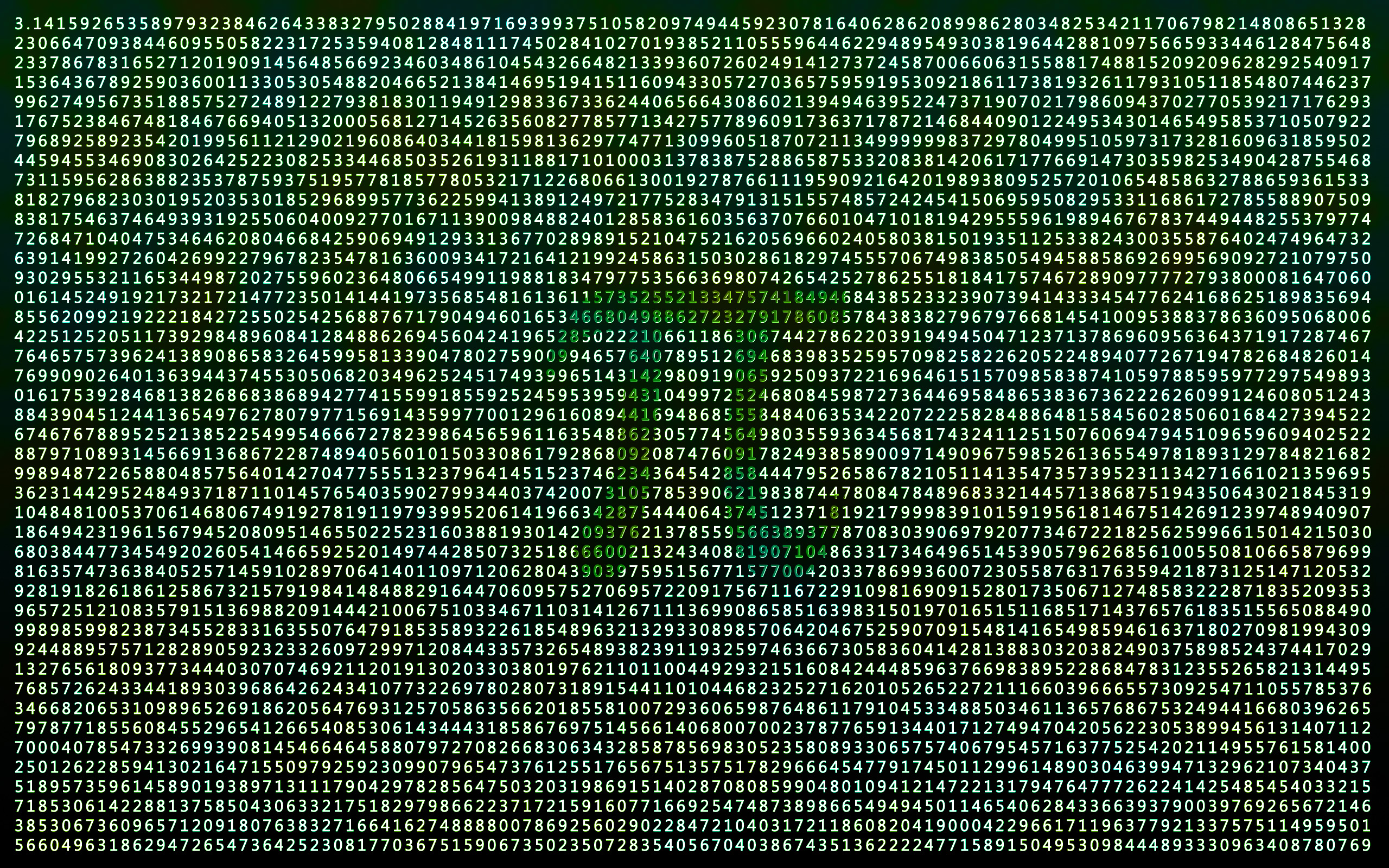 mathematics, Pi - desktop wallpaper