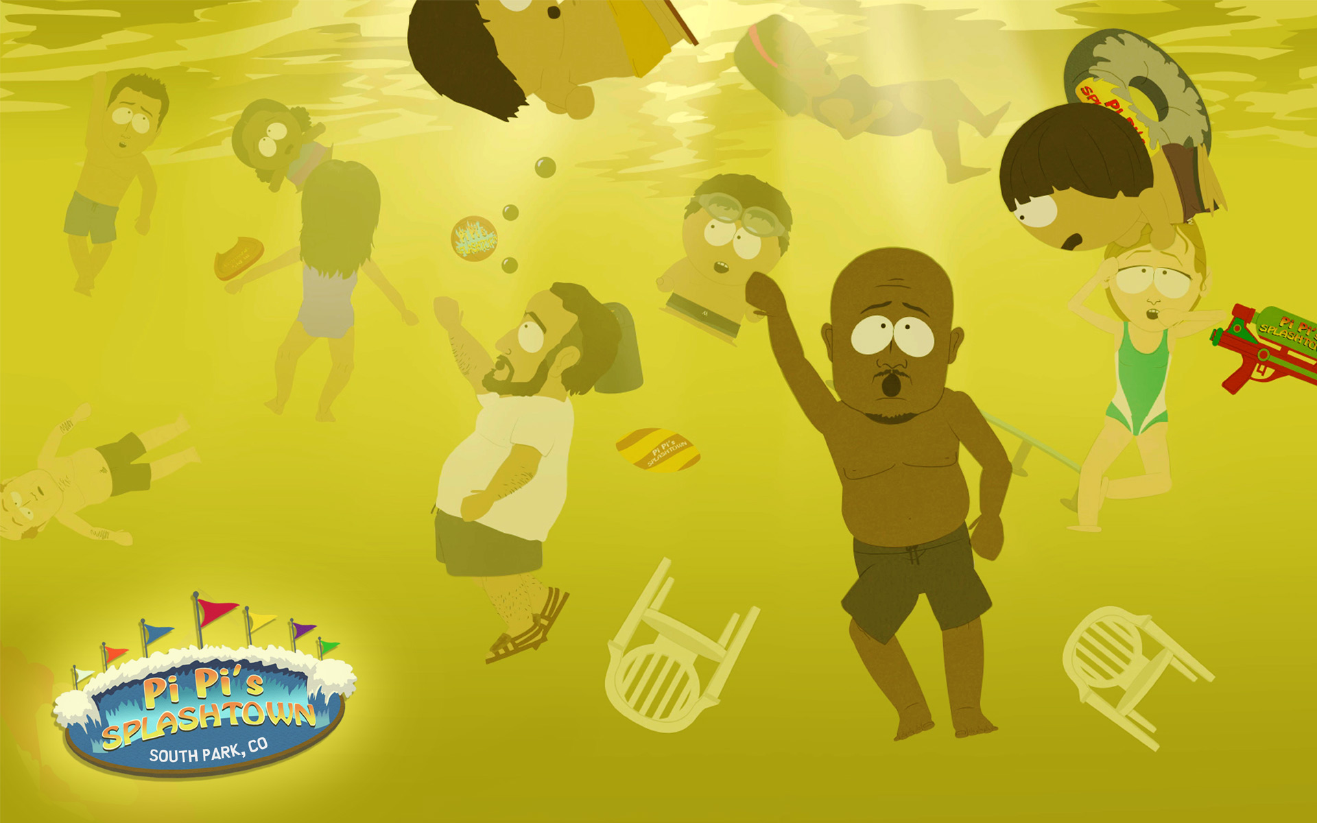 South Park, swimming pools, pee - desktop wallpaper