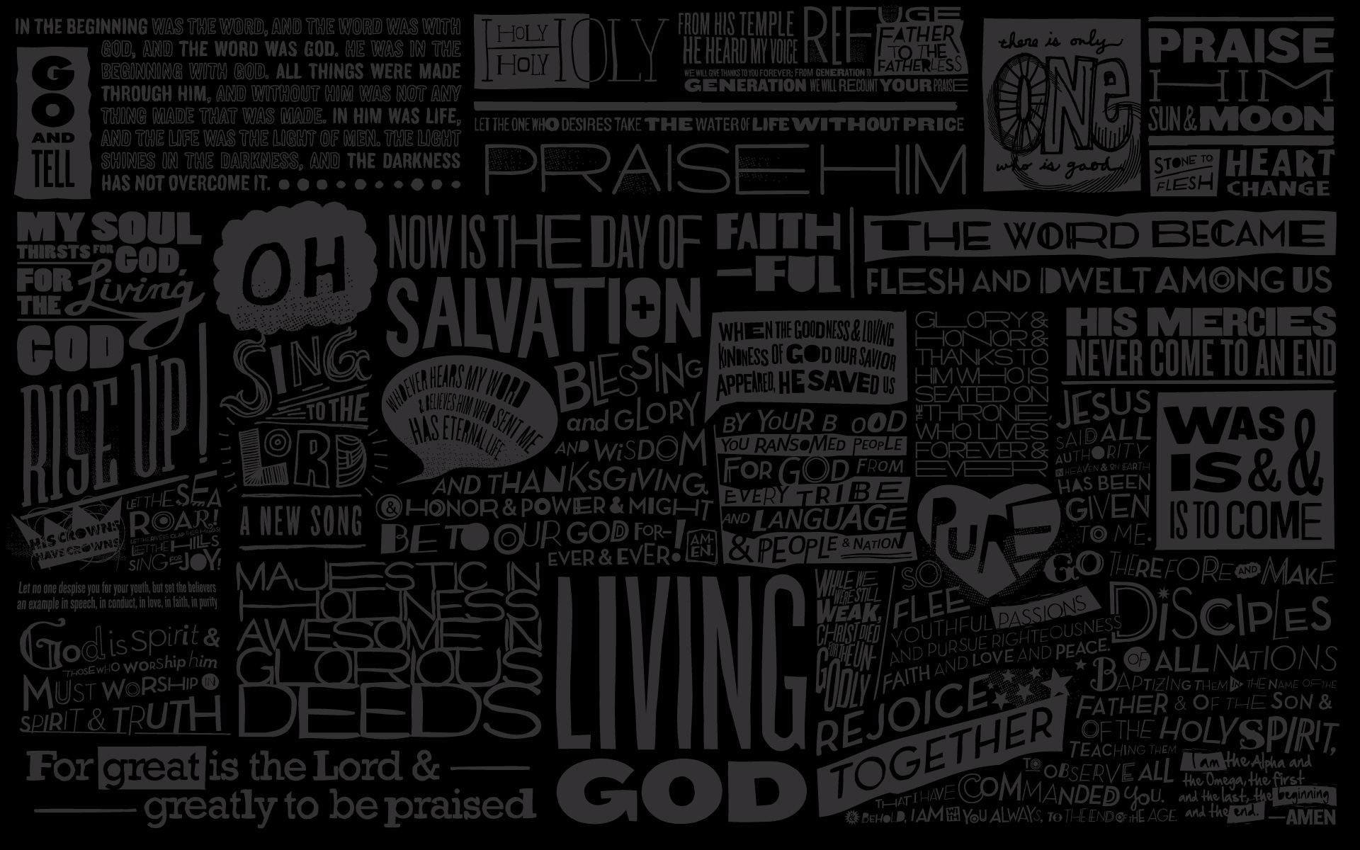 text, God, typography, salvation, religion - desktop wallpaper