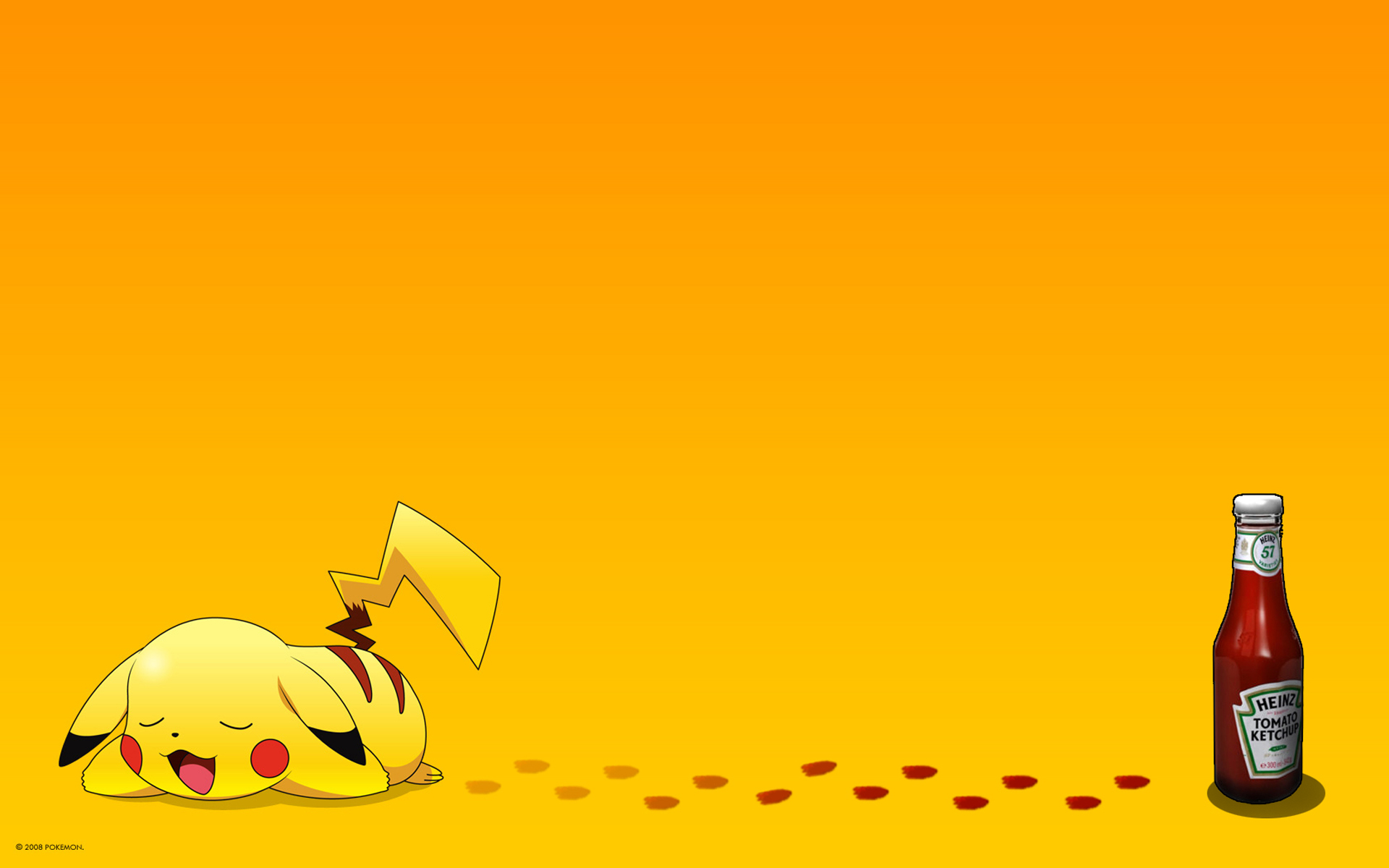 Pokemon, ketchup, Pikachu, tomatoes - desktop wallpaper
