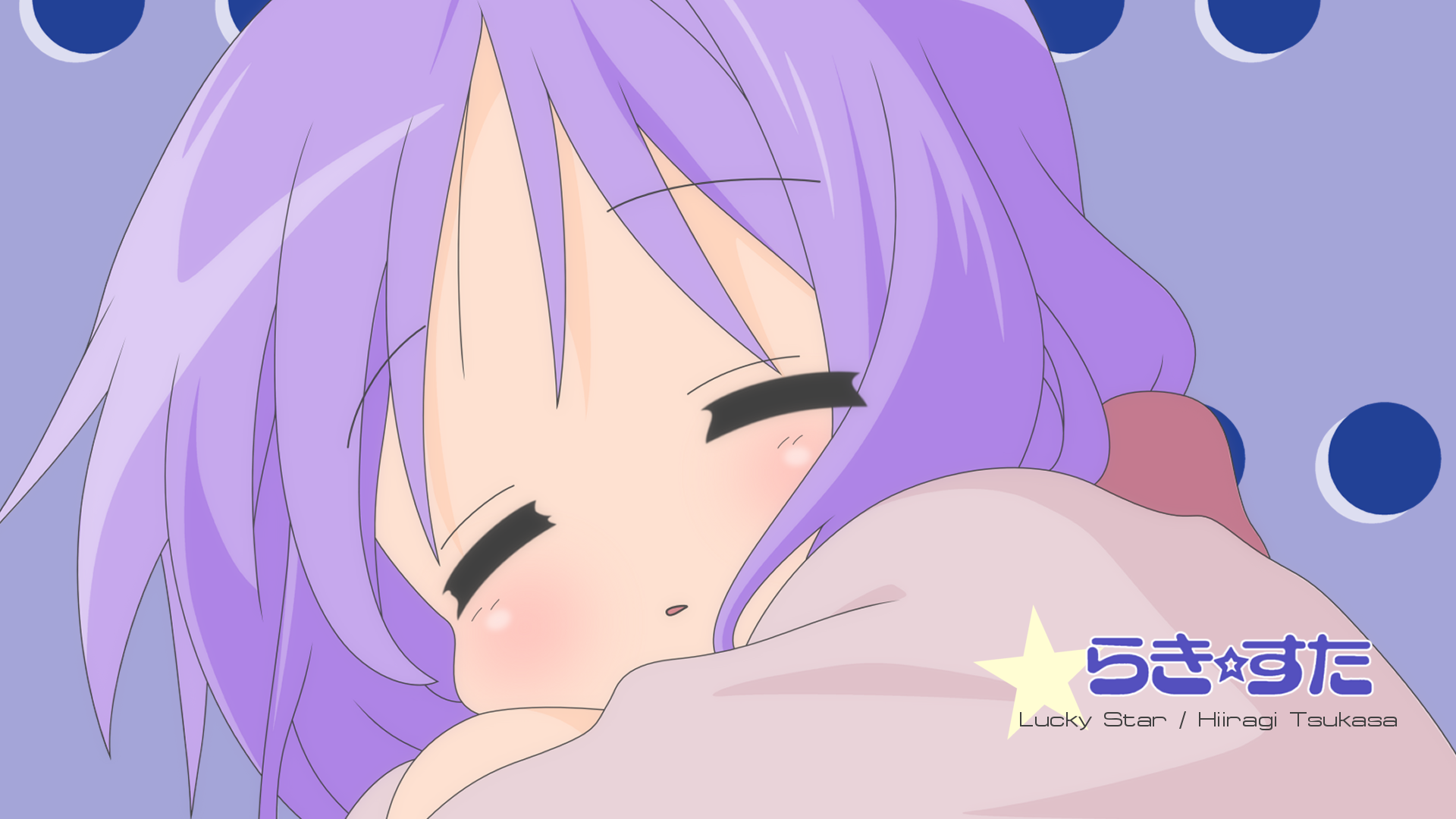 Lucky Star, chibi, Hiiragi Kagami, purple hair, anime girls - desktop wallpaper