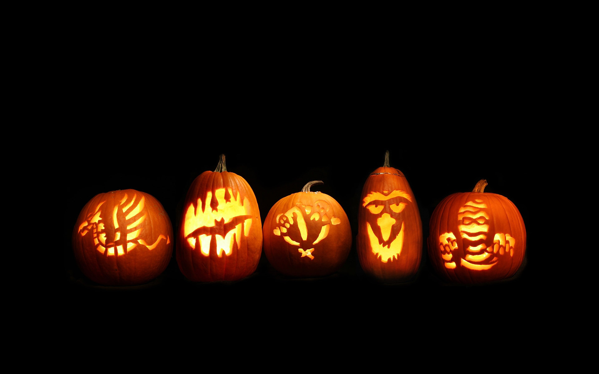 Halloween, Jack O Lantern, pumpkins - desktop wallpaper