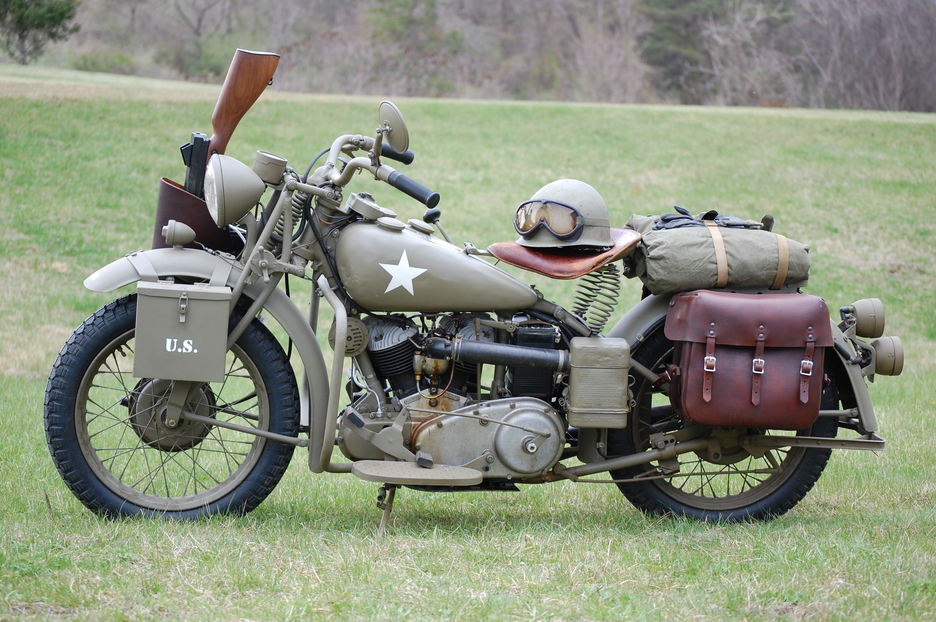 oldschool, World War II, motorcycles - desktop wallpaper