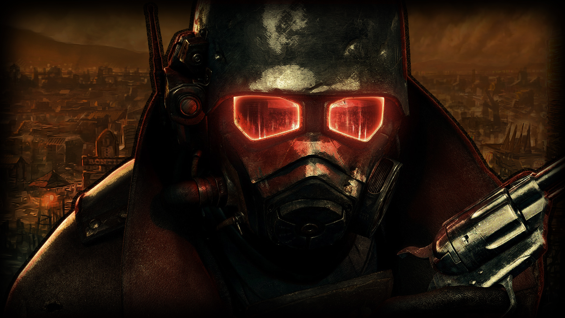 Fallout, post-apocalyptic, Fallout New Vegas, helmets - desktop wallpaper