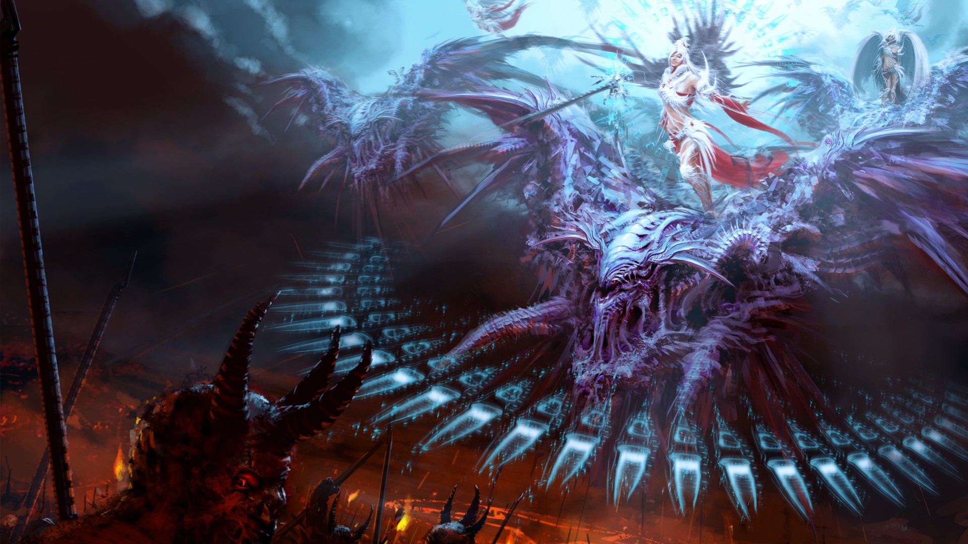 fantasy, dragons, artwork, 3D - desktop wallpaper