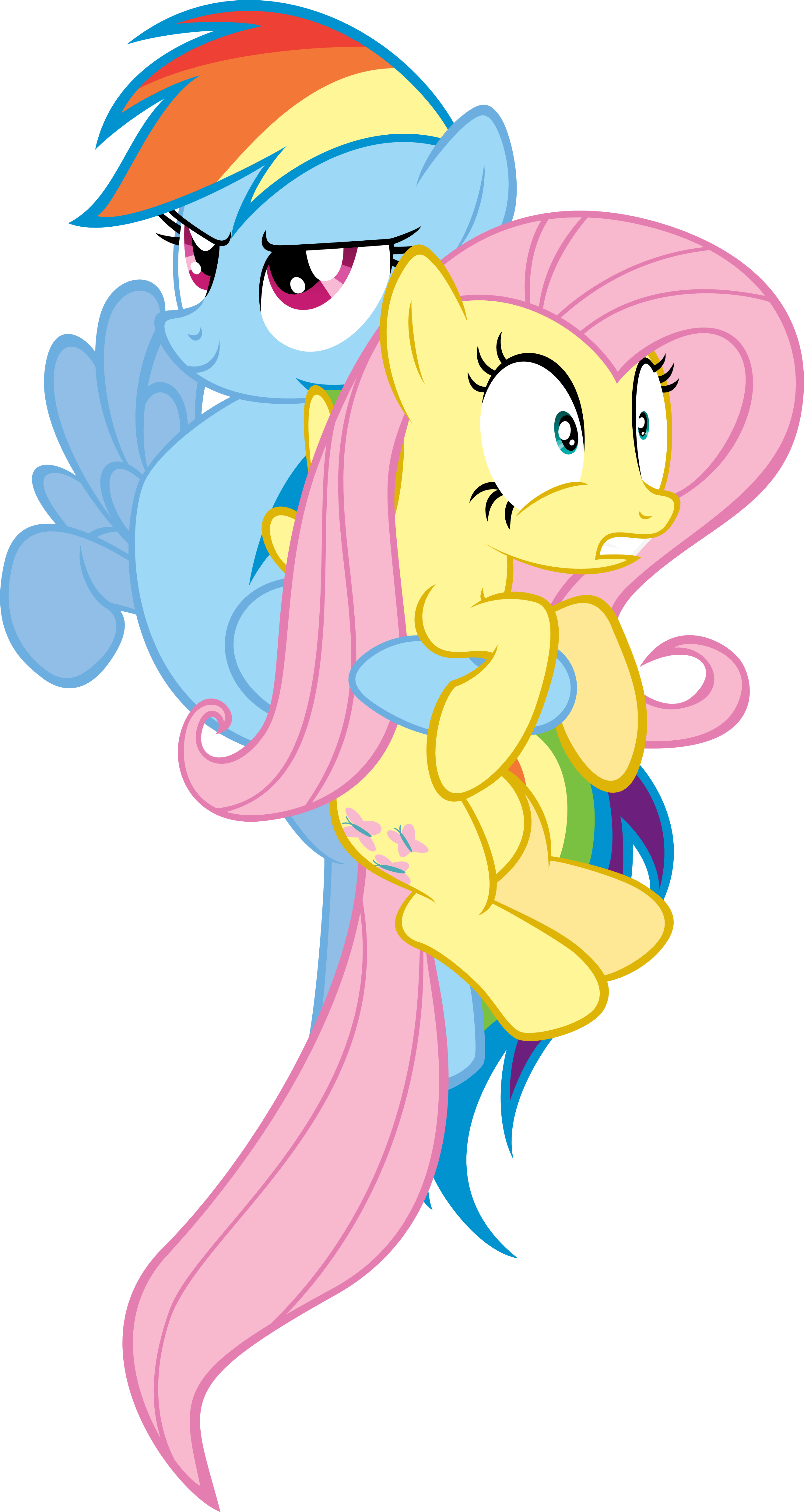 My Little Pony, Fluttershy, ponies, Rainbow Dash, My Little Pony: Friendship is Magic - desktop wallpaper
