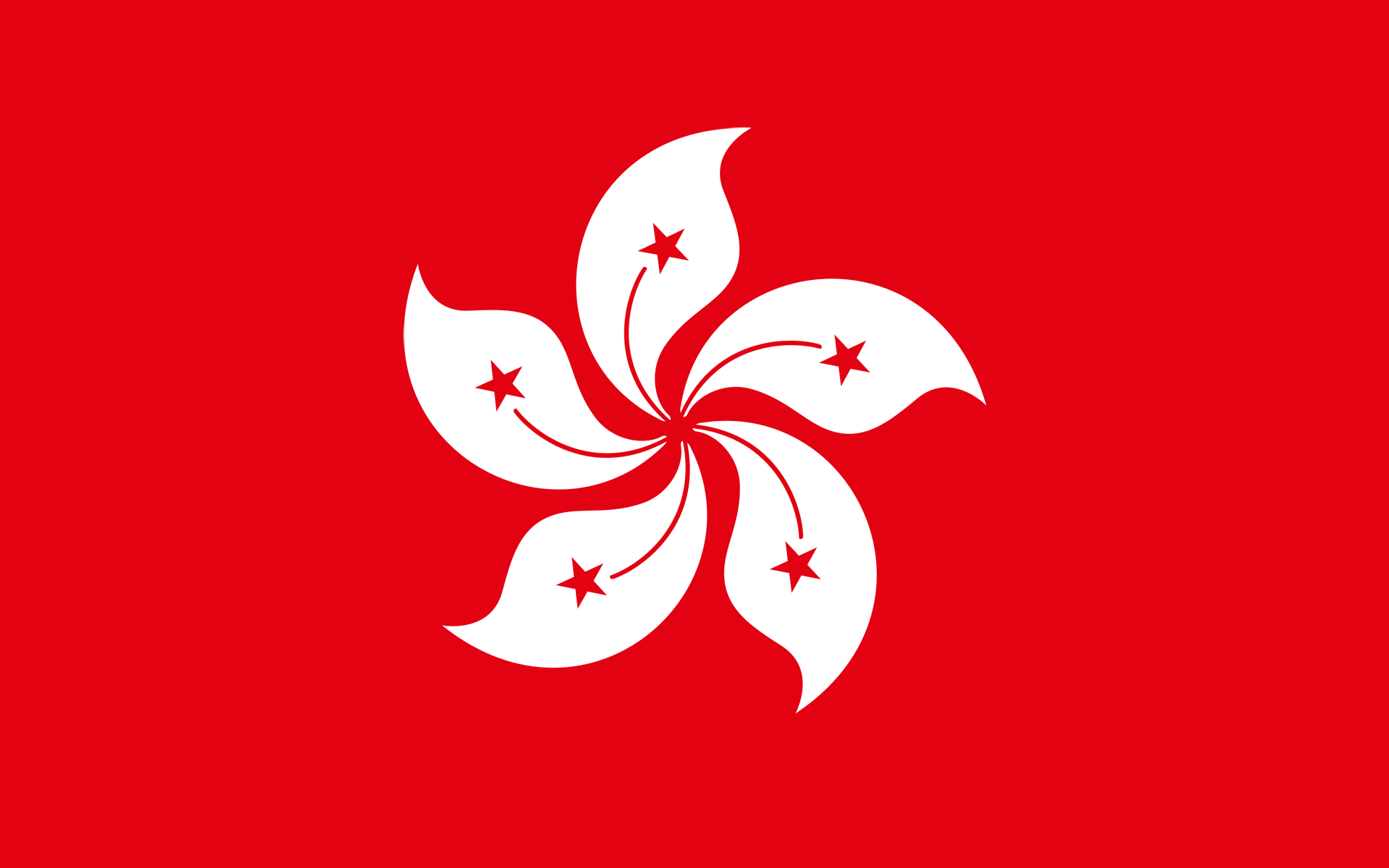 flags, Hong Kong, simple background - desktop wallpaper