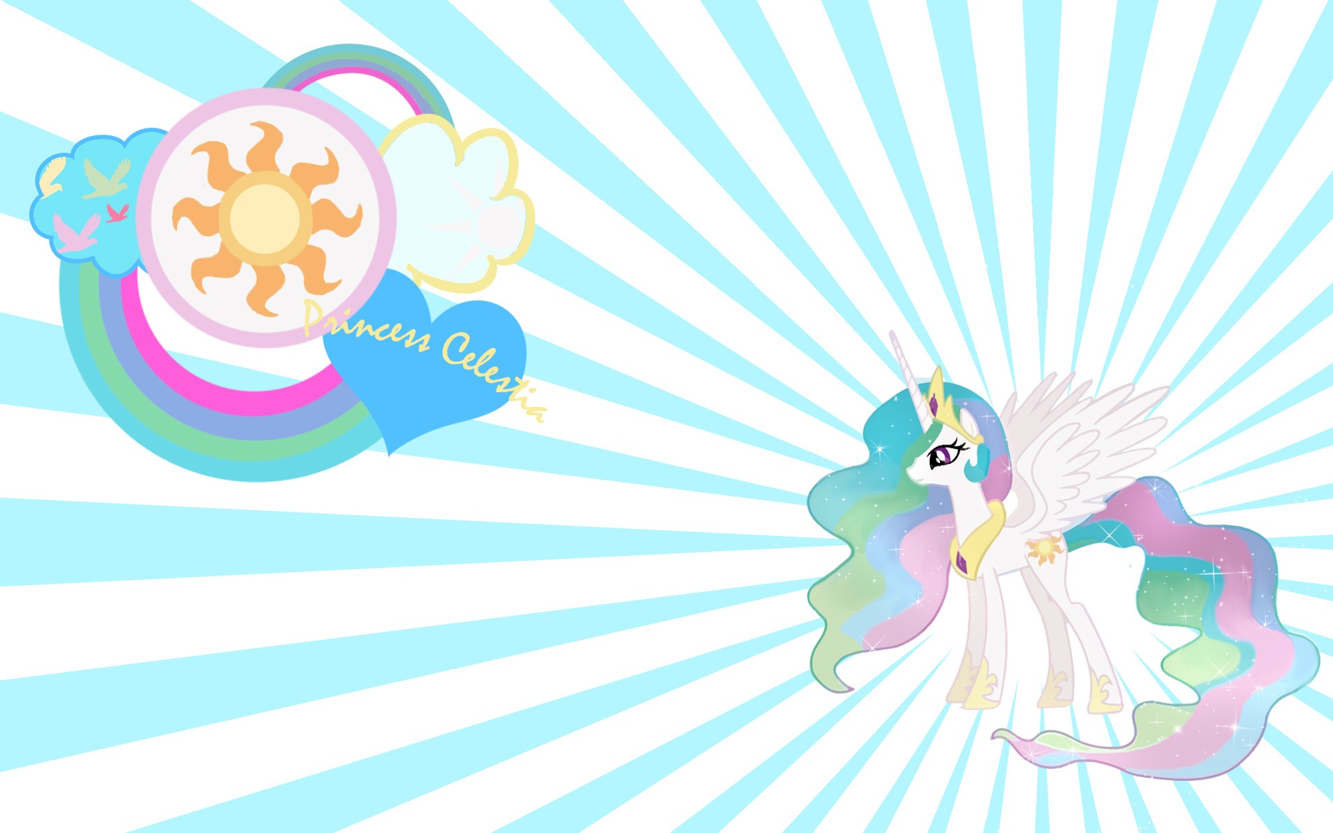 My Little Pony, Princess Celestia - desktop wallpaper