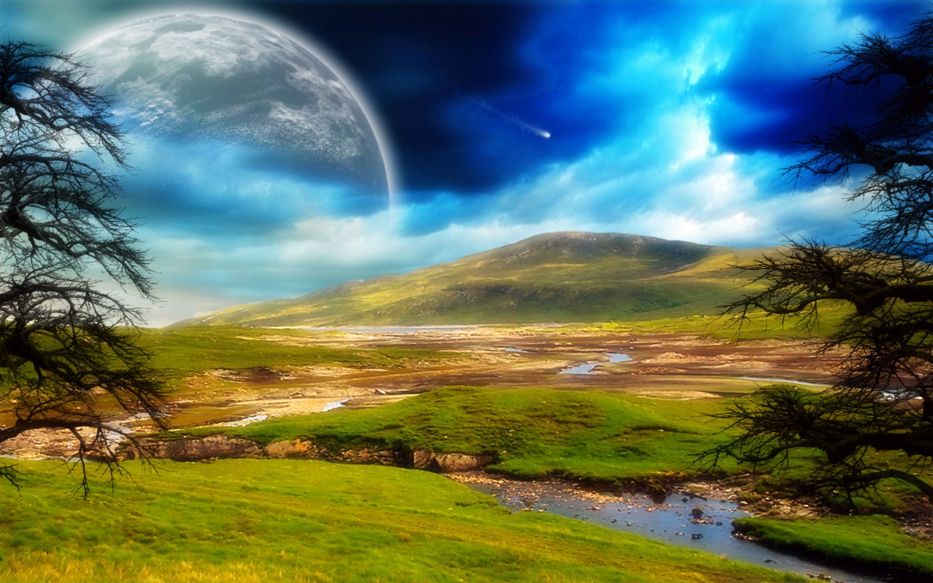 landscapes, science fiction - desktop wallpaper