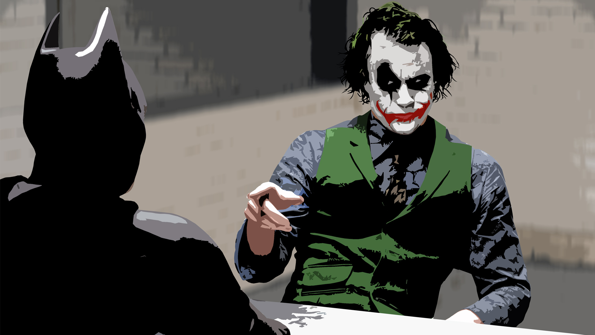 Batman, Heath Ledger, The Dark Knight - desktop wallpaper