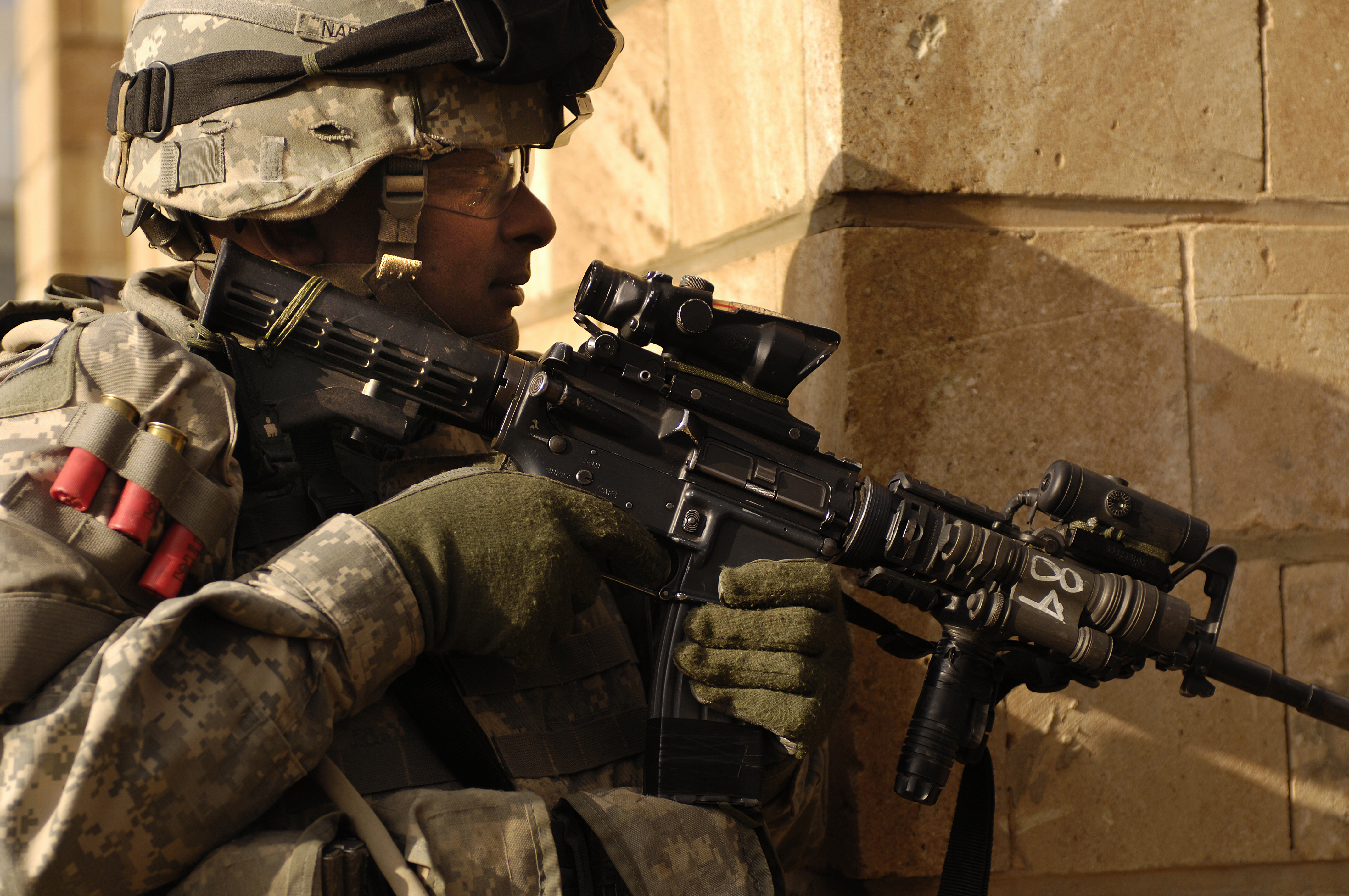 soldiers, army, M4A1 - desktop wallpaper