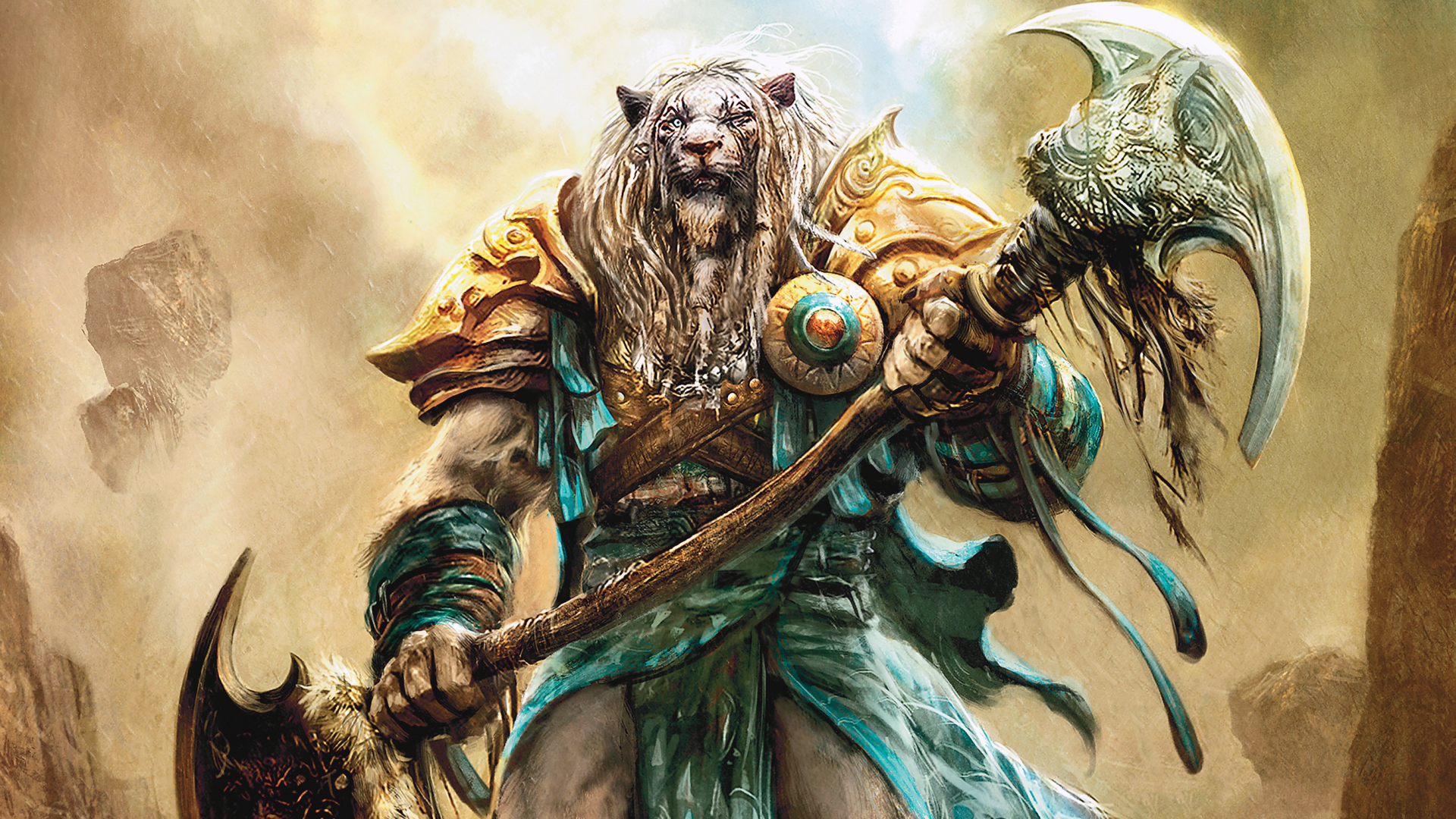 tigers, battles, artwork, warriors - desktop wallpaper
