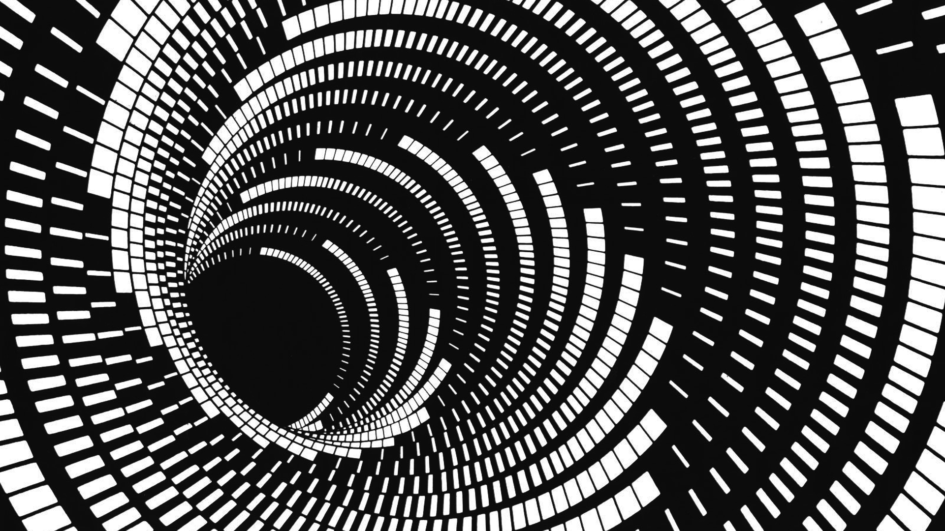 black and white, spiral - desktop wallpaper