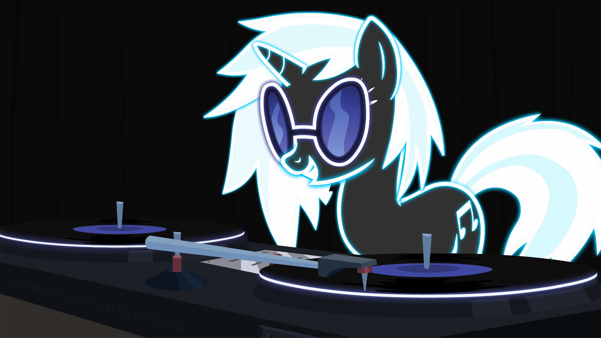 My Little Pony, Vinyl Scratch, DJ Pon-3 - desktop wallpaper